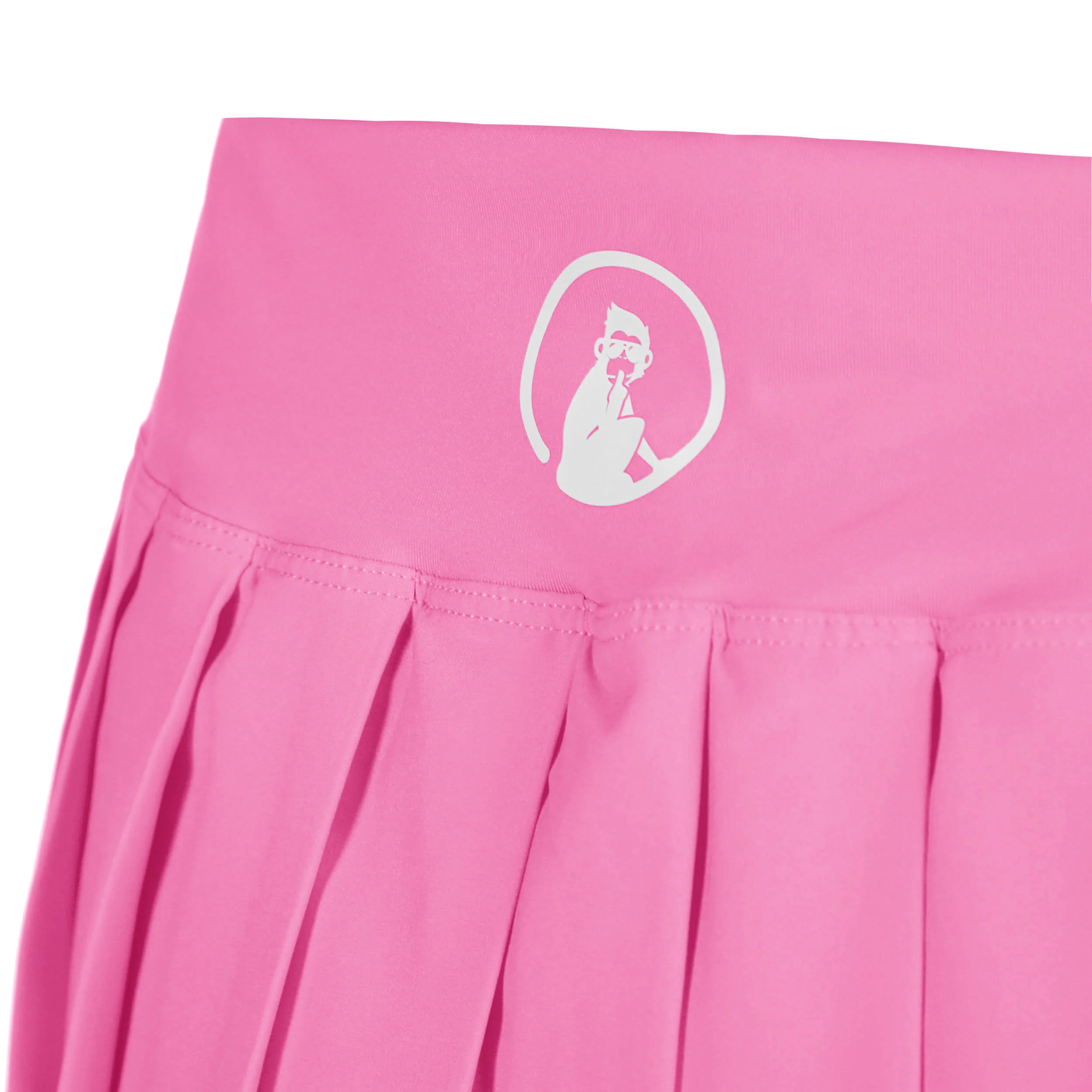 Love Pleated Rock Damen - pink, weiß - Image 4