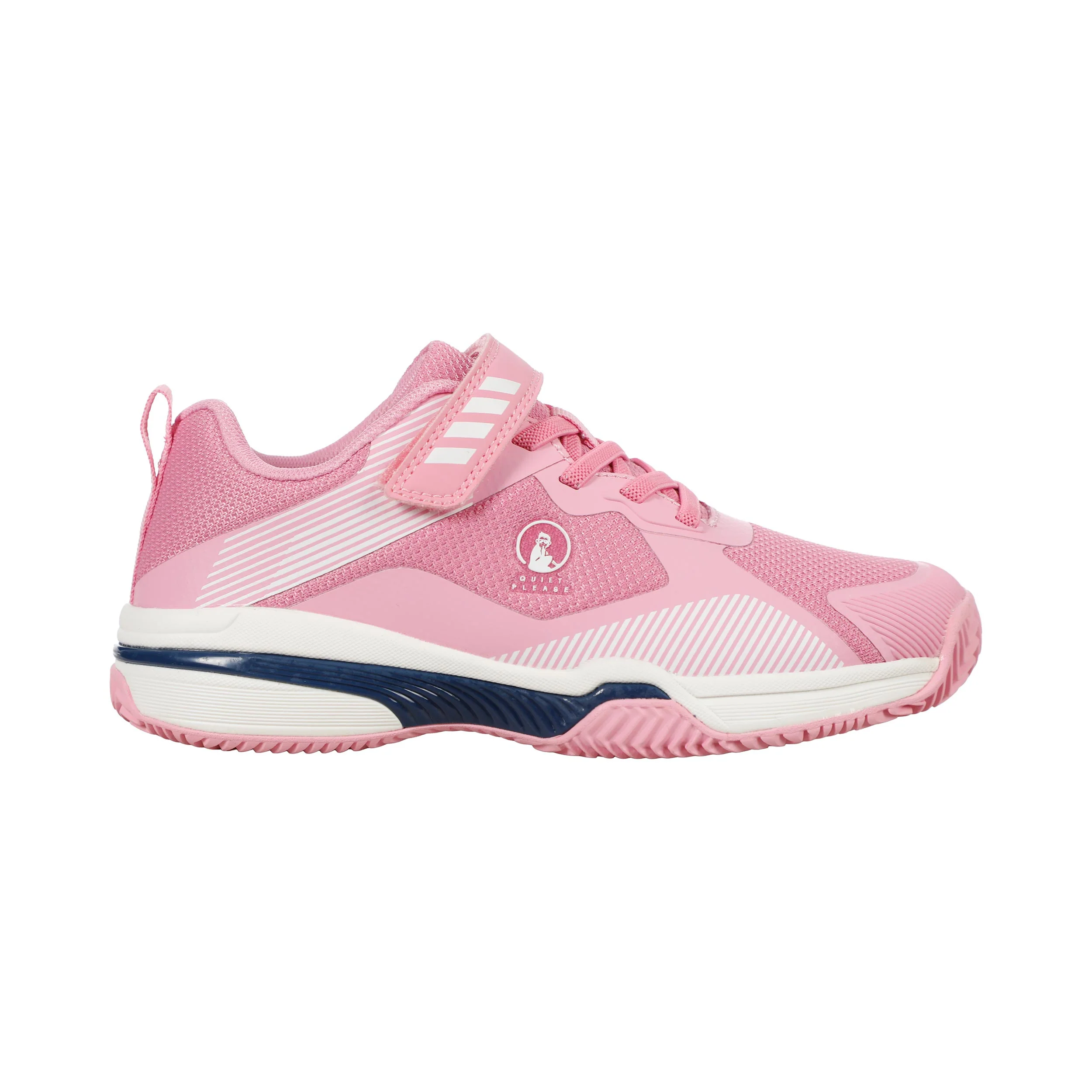 Match Velcro Clay Sandplatzschuh Kinder-pink, weiß