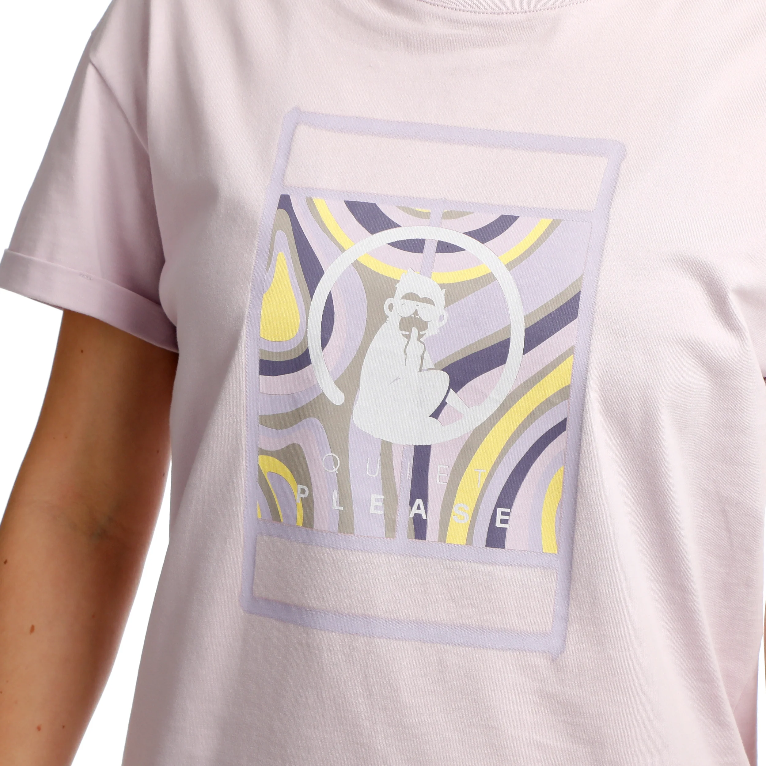 Mind Swirl Court T-Shirt Damen-Flieder,Mehrfarbig - Image 7