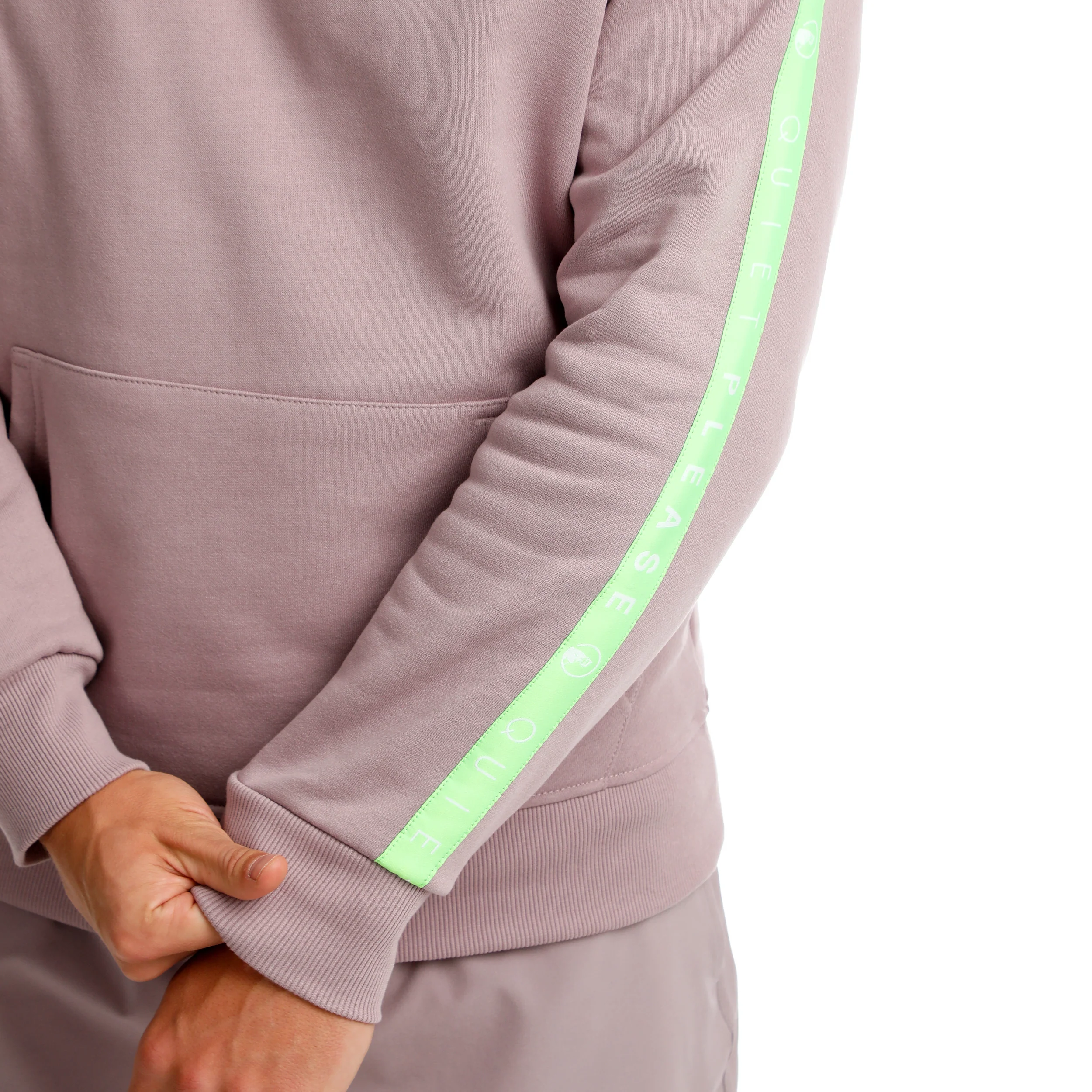 Mind Taped Hoody Herren-Lila,Neongrün - Image 10