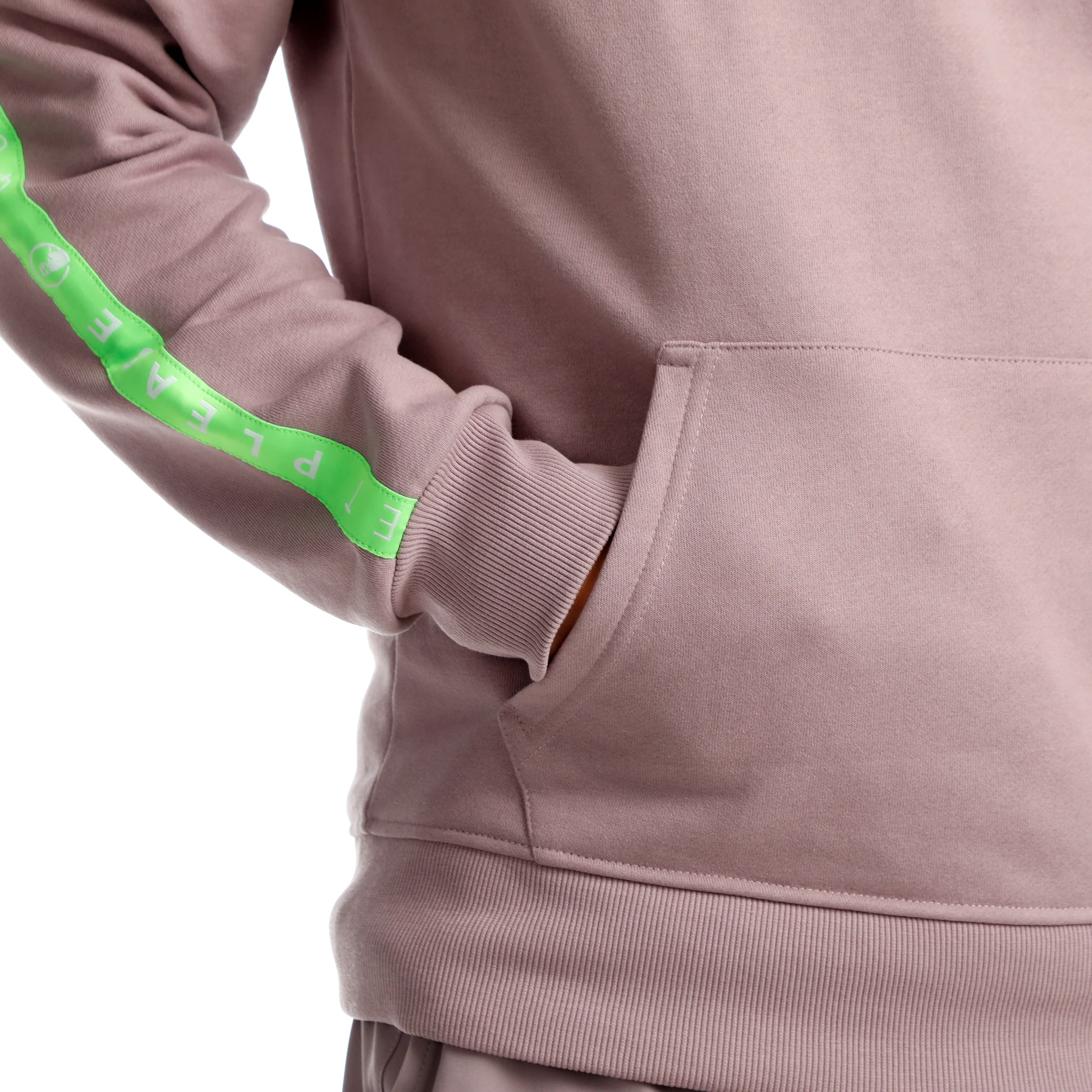 Mind Taped Hoody Herren-Lila,Neongrün - Image 11