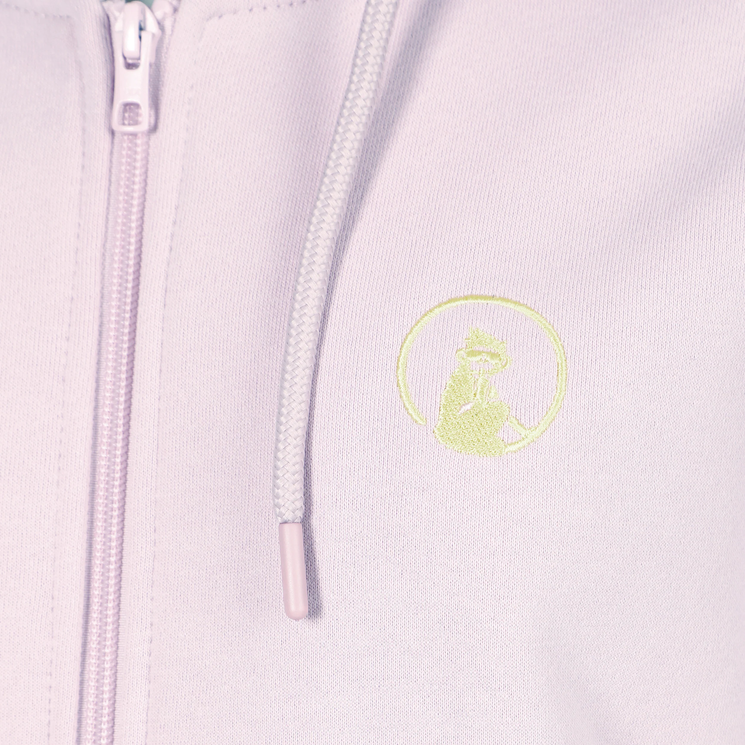Mind Taped Zip Sweatjacke Damen-Flieder,Neongrün - Image 4