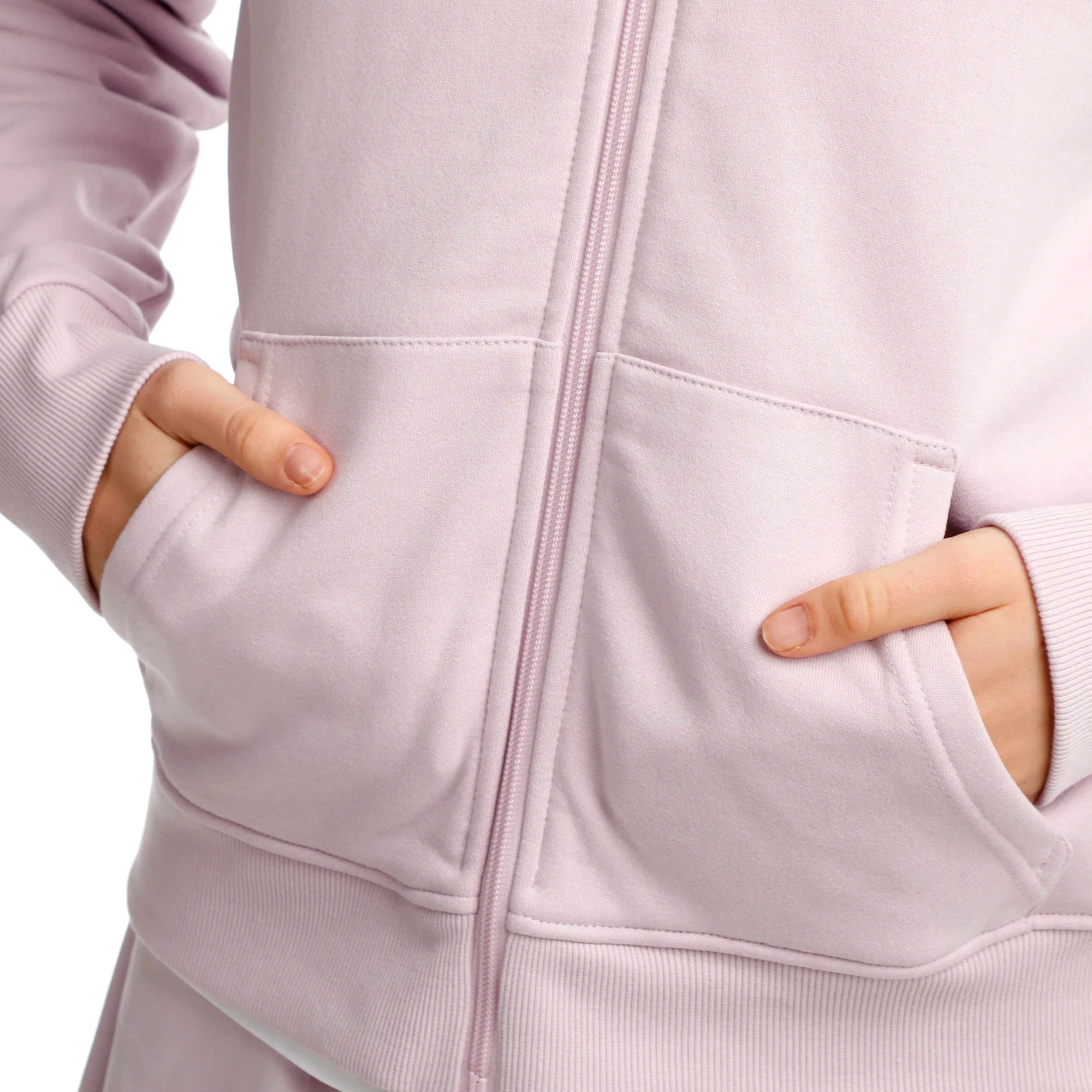 Mind Taped Zip Sweatjacke Damen-Flieder,Neongrün - Image 7