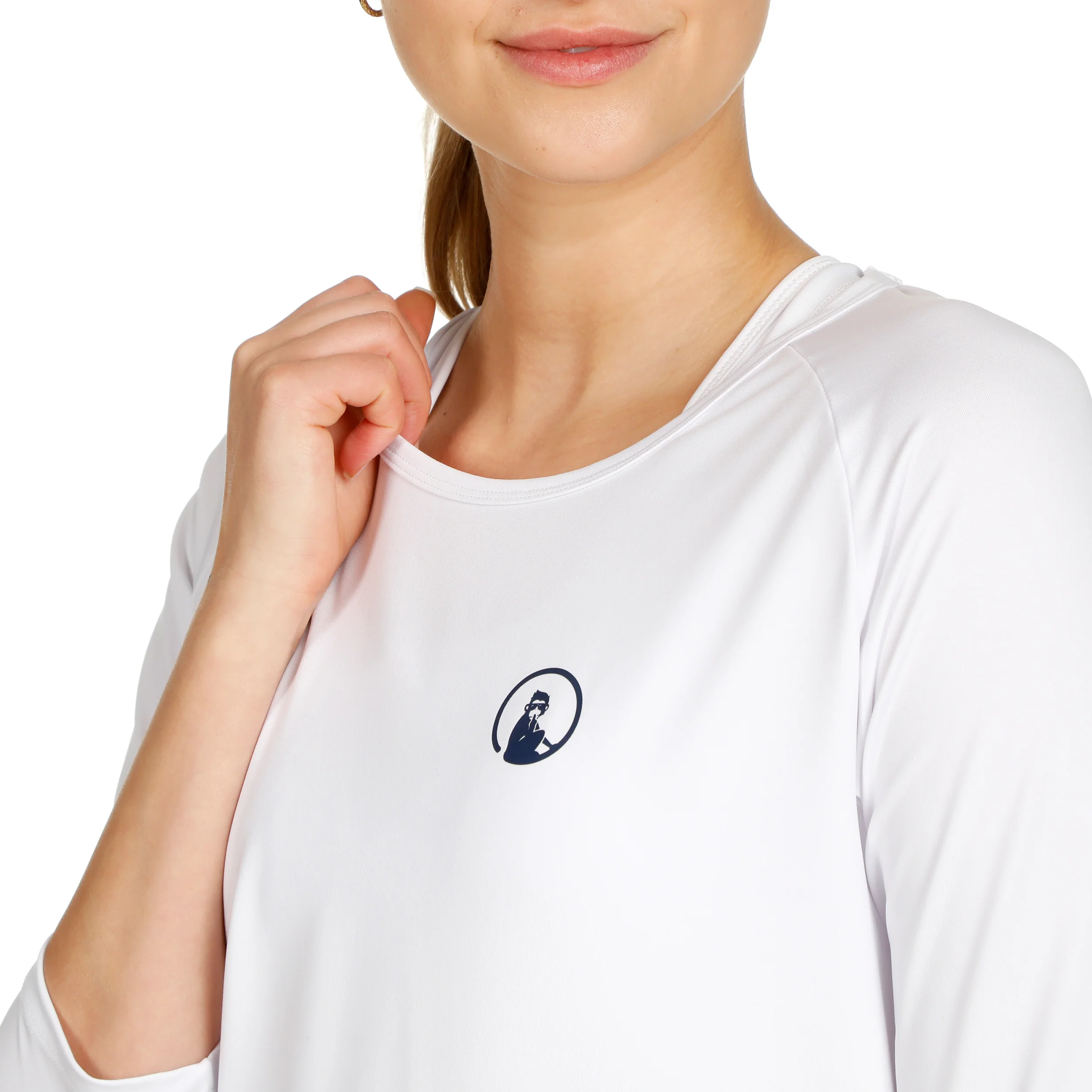 Mixed Longsleeve Damen-Weiß - Image 5