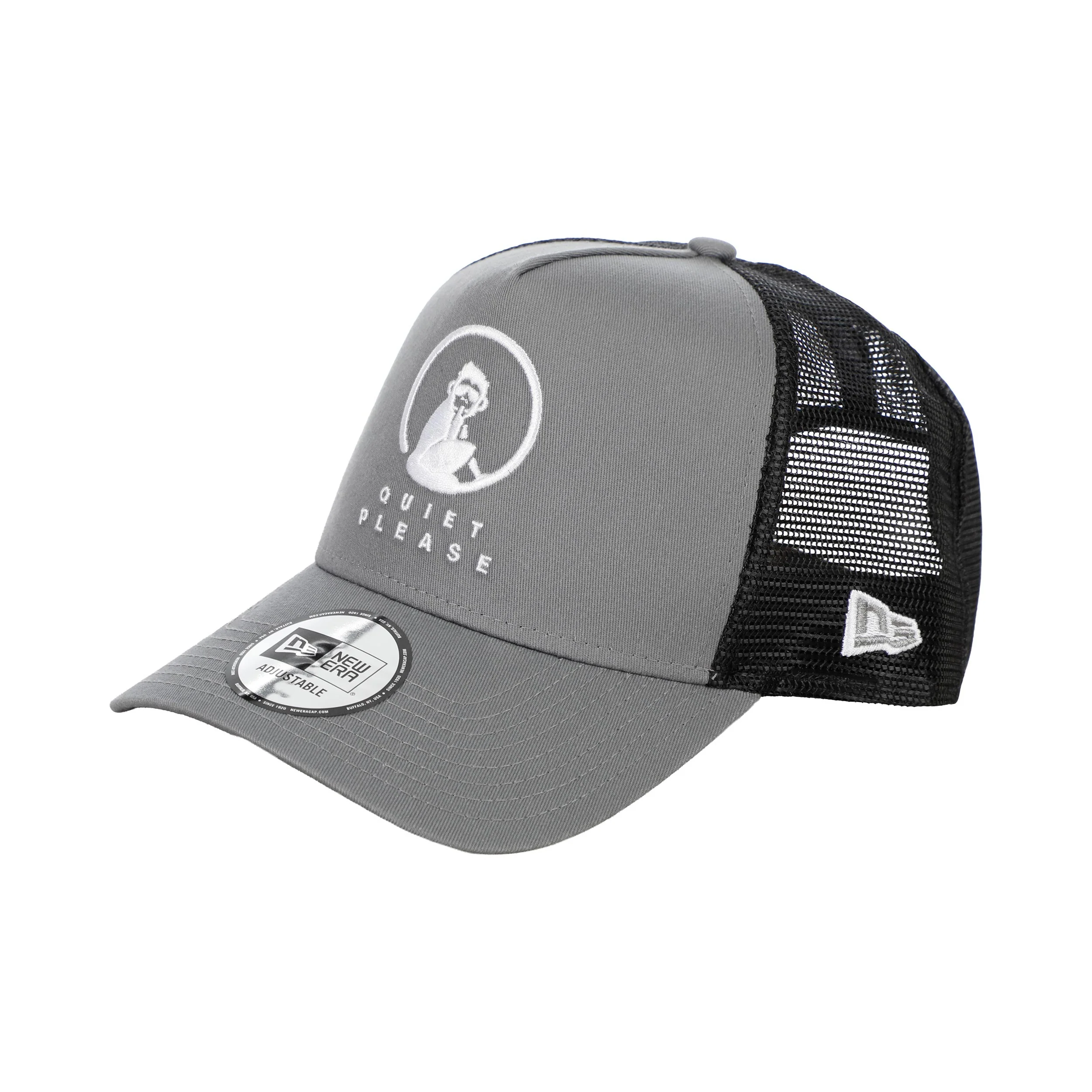 New Era Trucker Cap Unisex-dunkelgrau, weiß