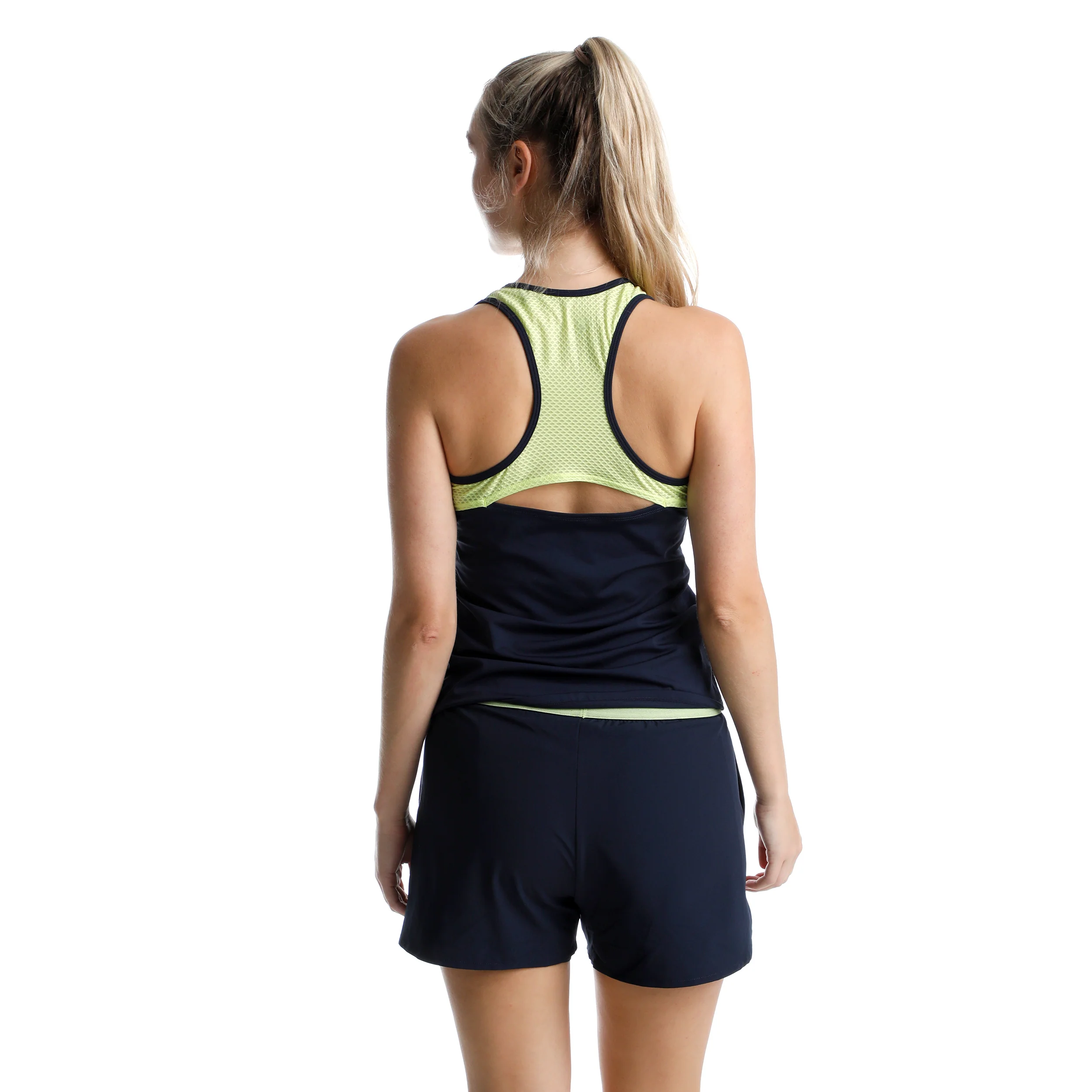 Perspectives Racerback Tank-Top Damen-Dunkelblau - Image 6