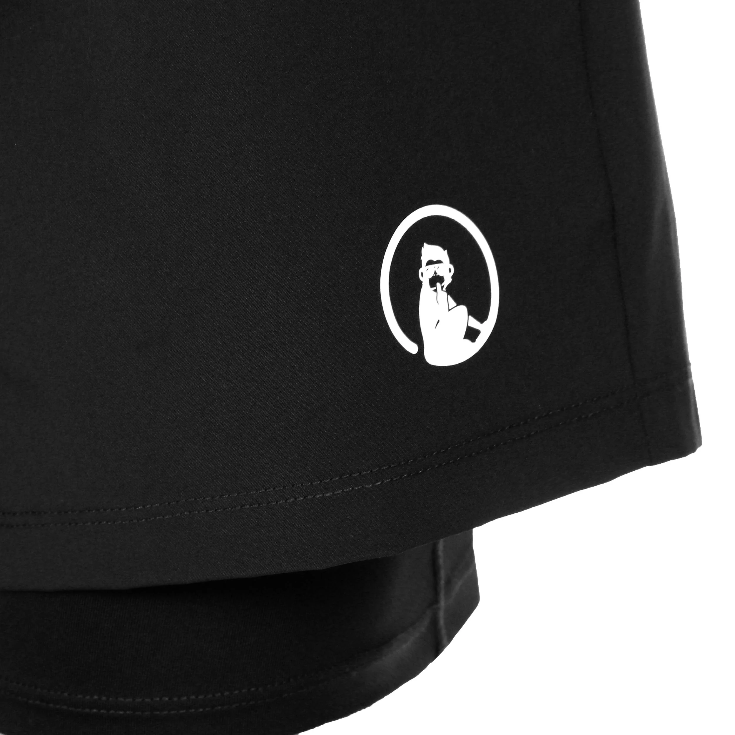 Point 2in1 Shorts Damen-Schwarz - Image 7