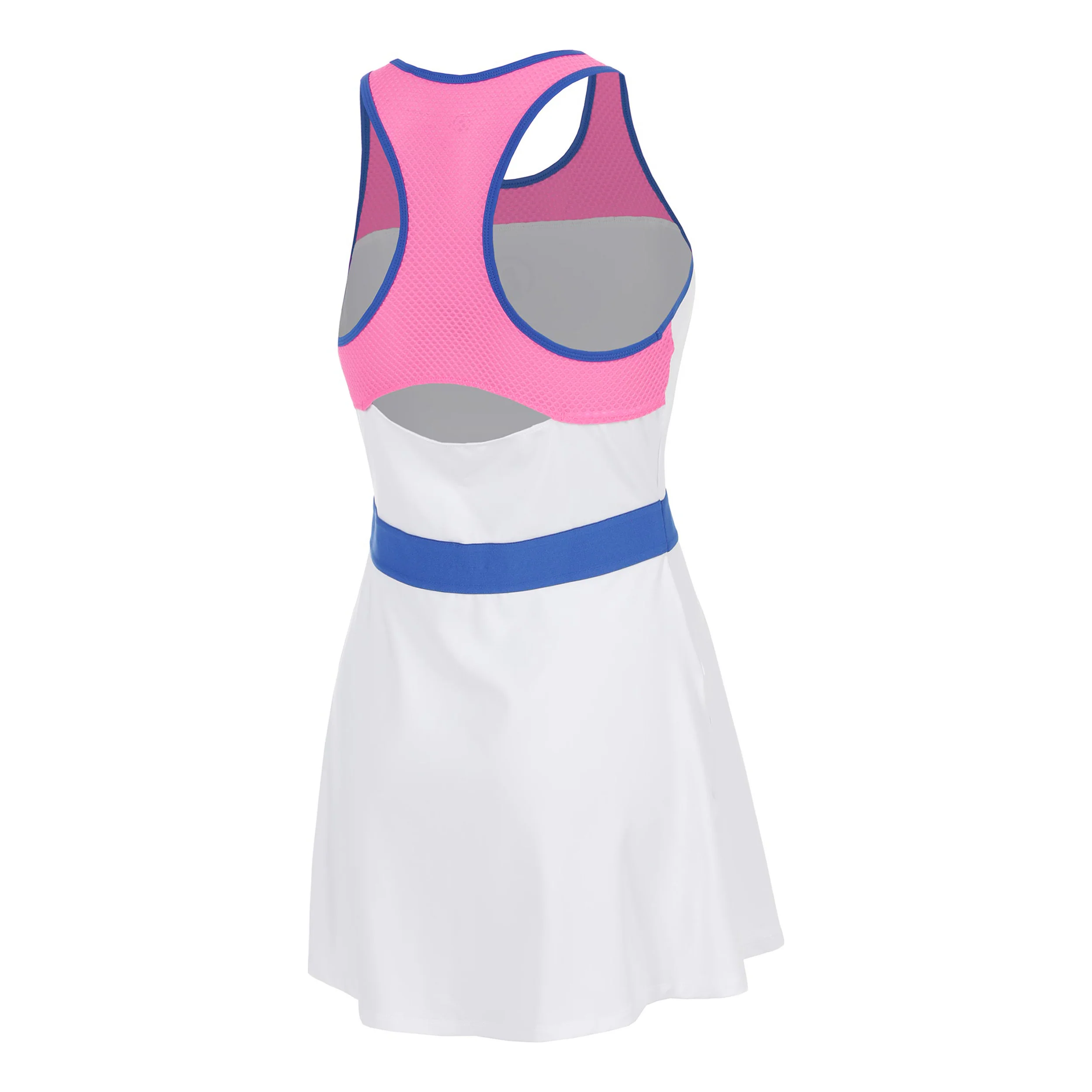 Racerback Kleid Damen - weiß, blau - Image 2