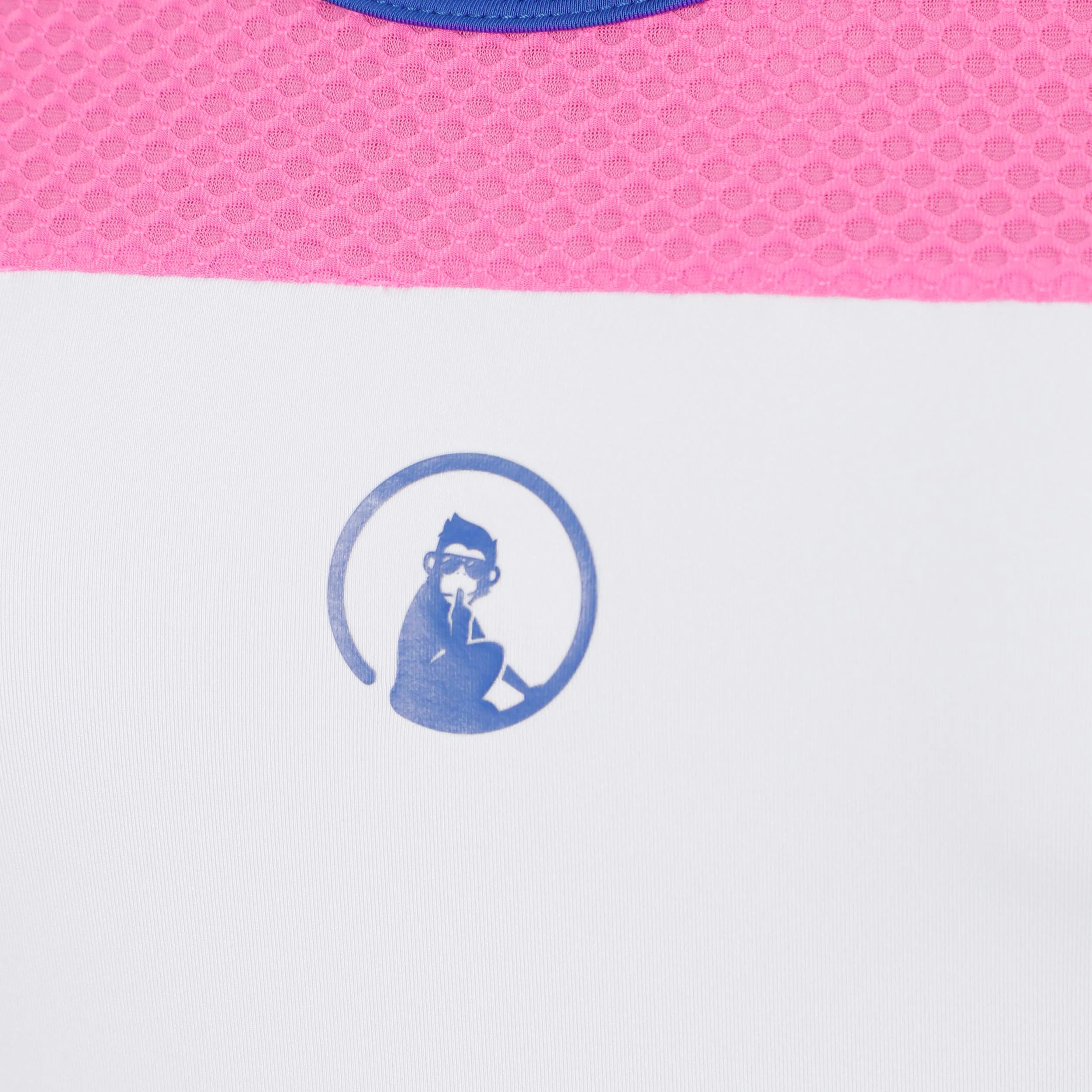 Racerback Kleid Damen - weiß, blau - Image 4