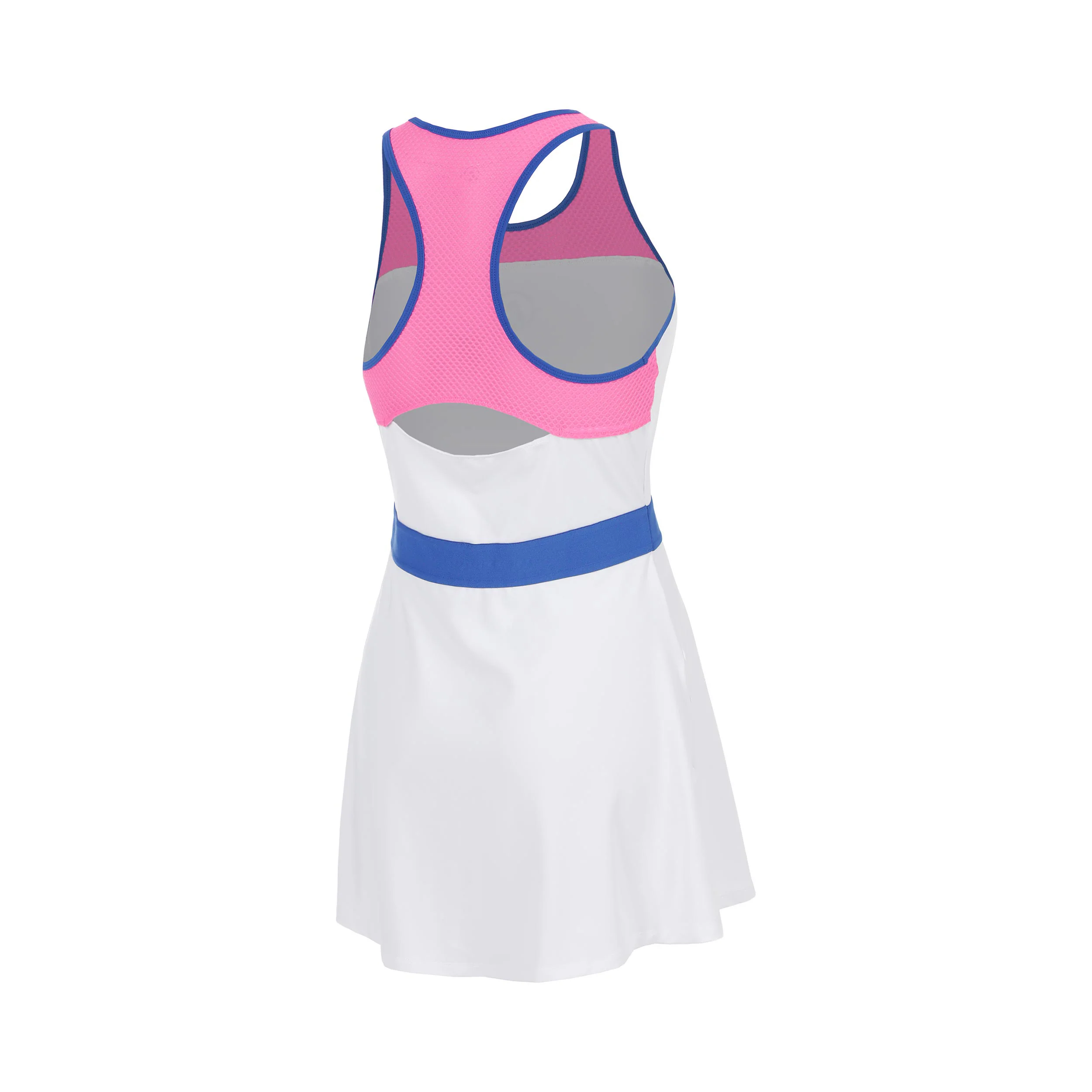 Racerback Kleid Mädchen - weiß, blau - Image 2