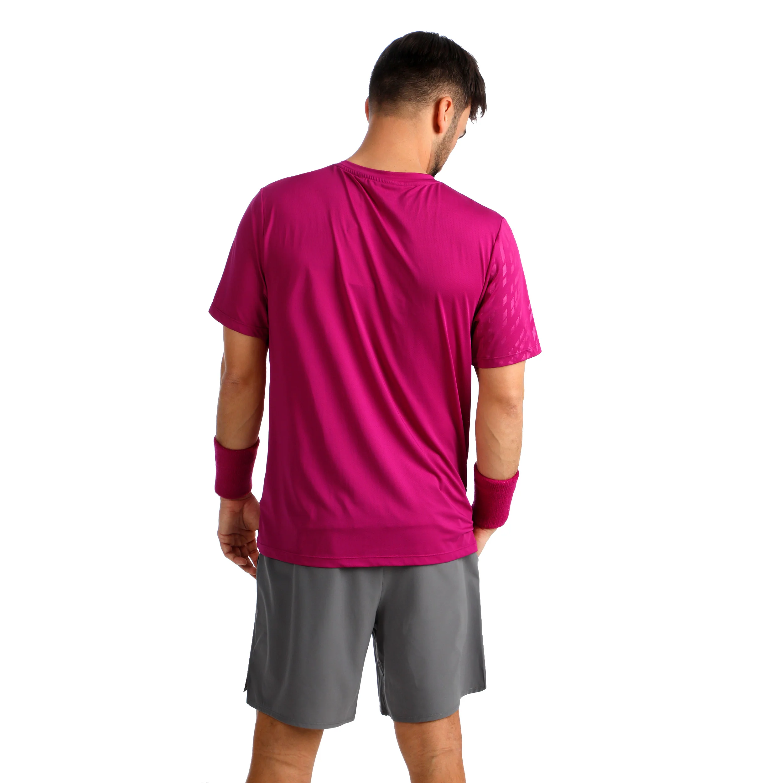 Receiver Embossed T-Shirt Herren-berry, weiß - Image 7
