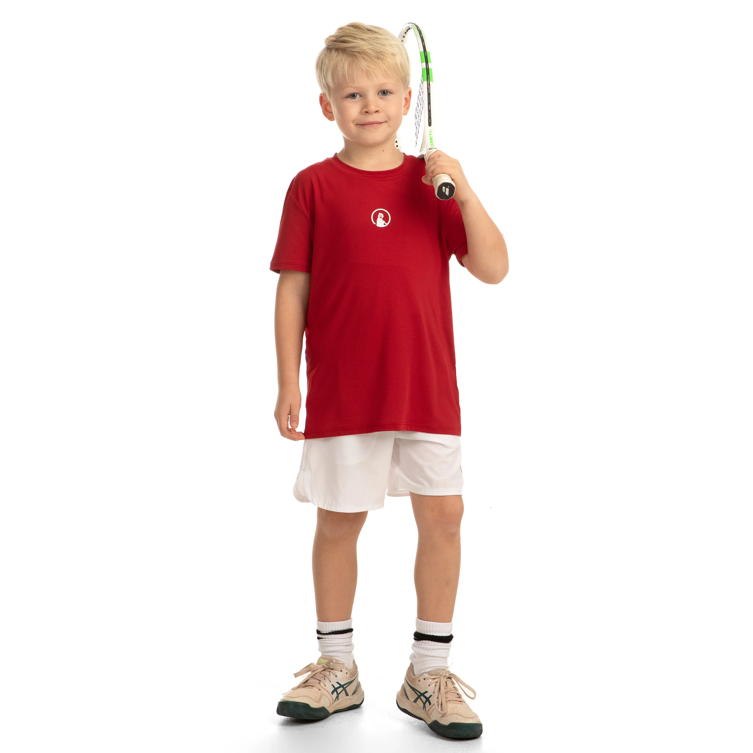 Receiver T-Shirt Jungen-Rot,Weiß - Image 5