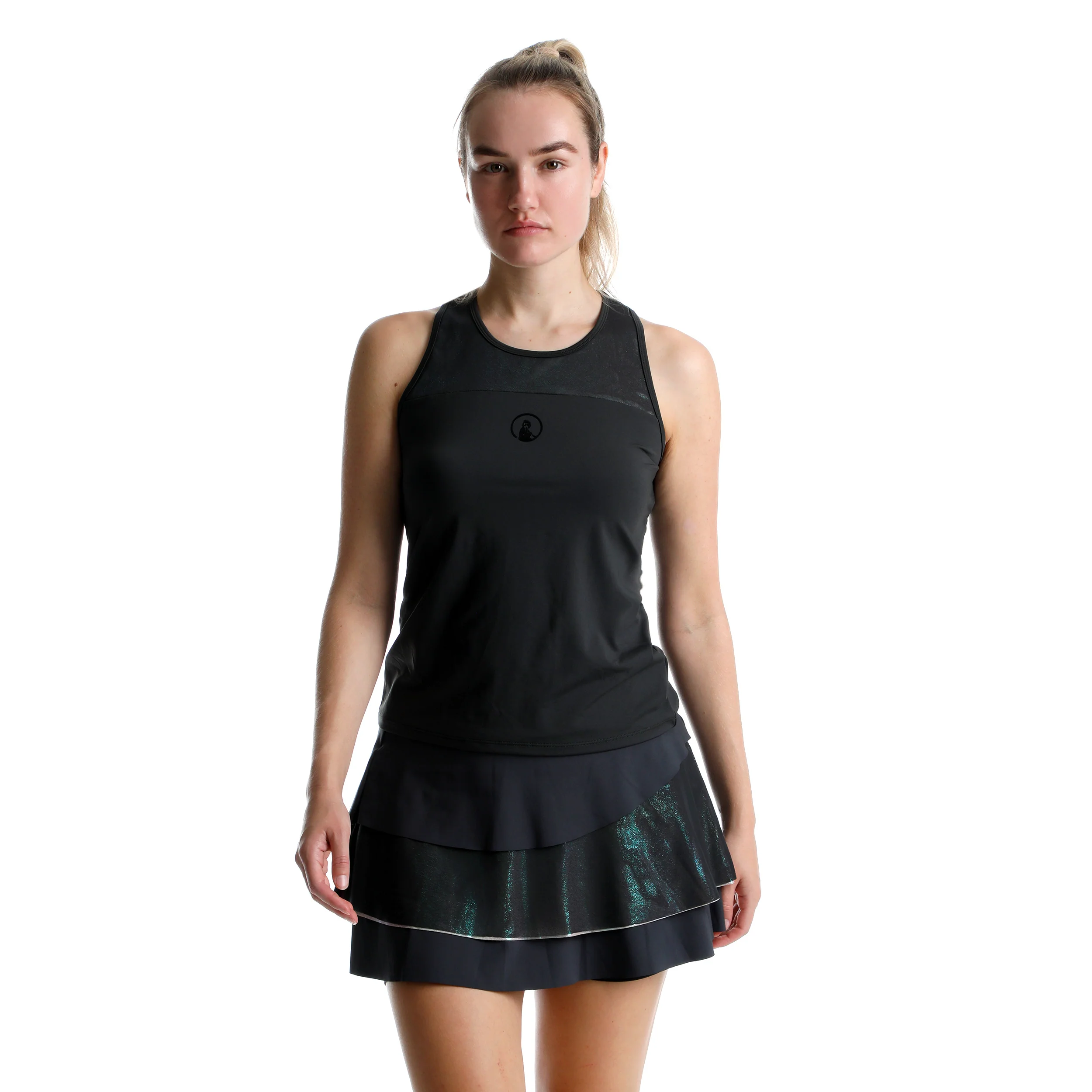 Sparkle Racerback Tank-Top Damen-Anthrazit - Image 6