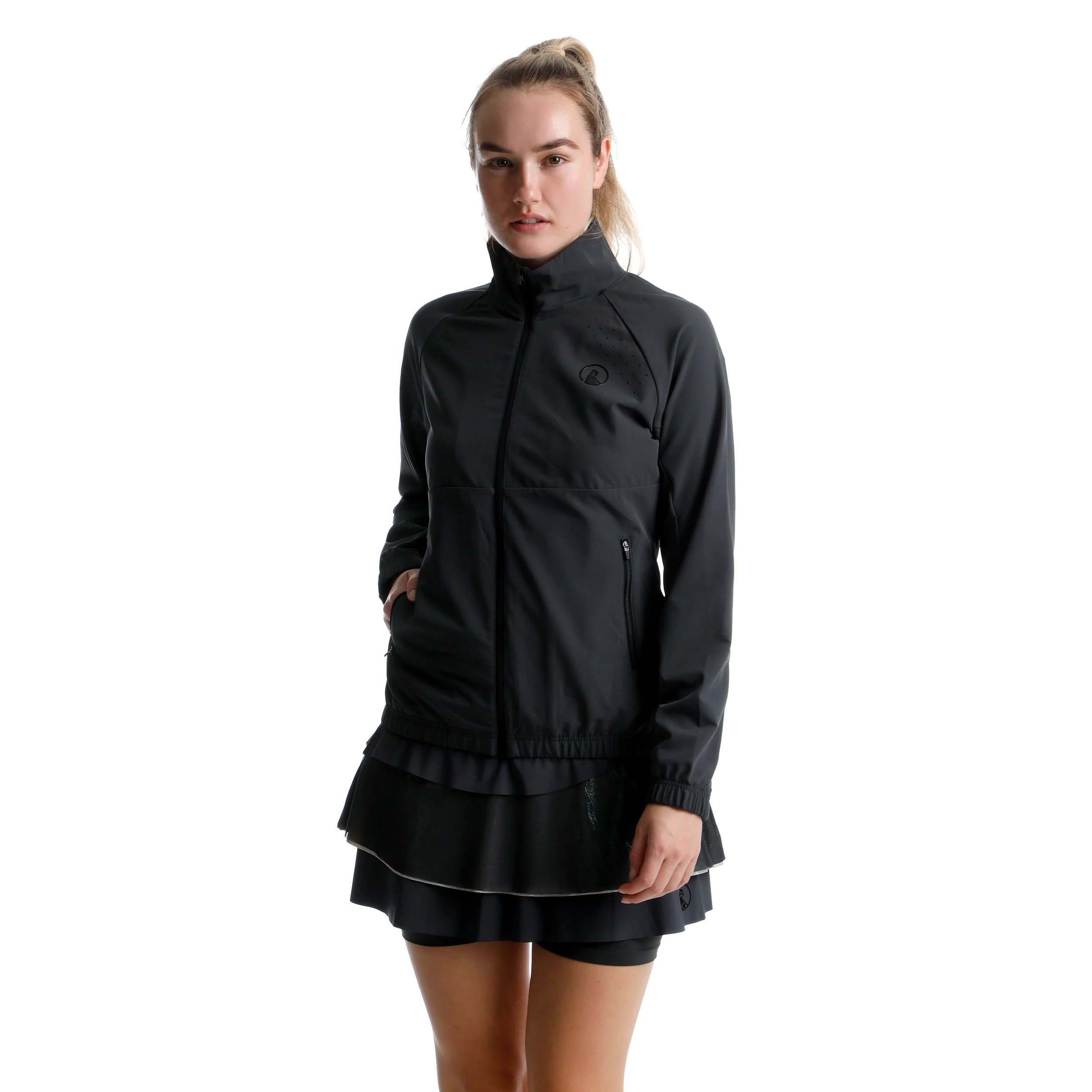 Sparkle Return Trainingsjacke Damen-Anthrazit - Image 5