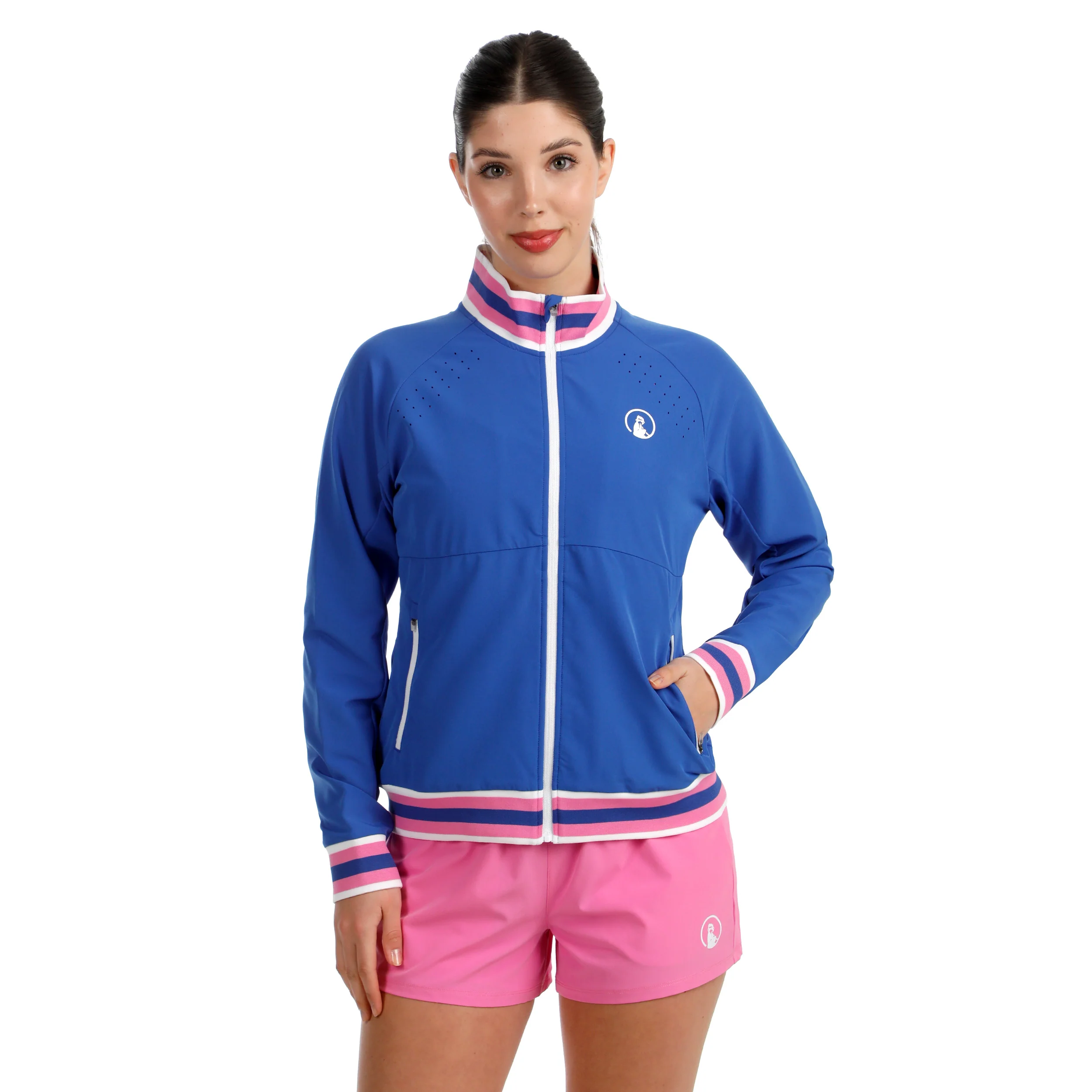 Tipping Trainingsjacke Damen - blau, weiß - Image 6