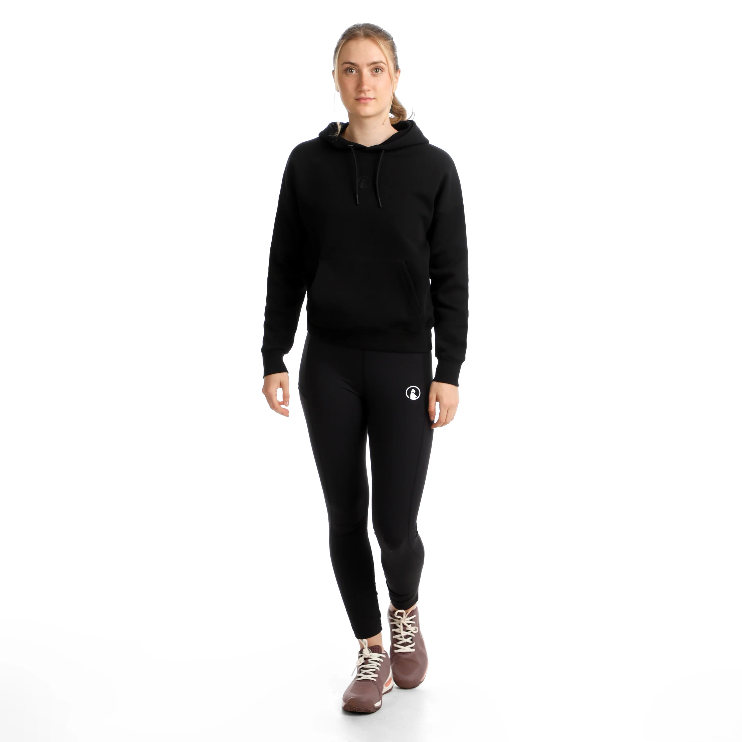 Tonal Core Hoody Damen-Schwarz - Image 5