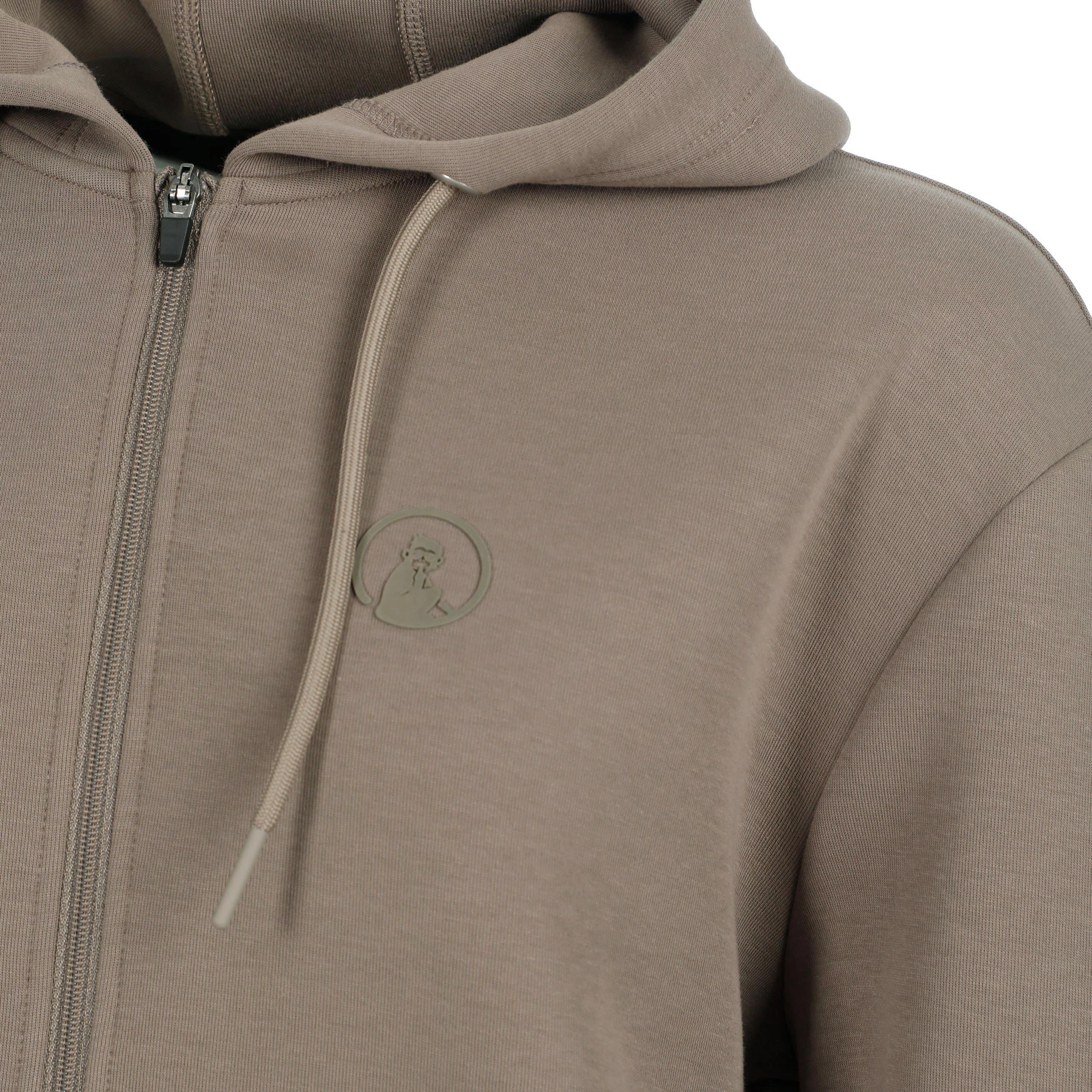 Tonal Core Zip Sweatjacke Damen - grau, braun - Image 3