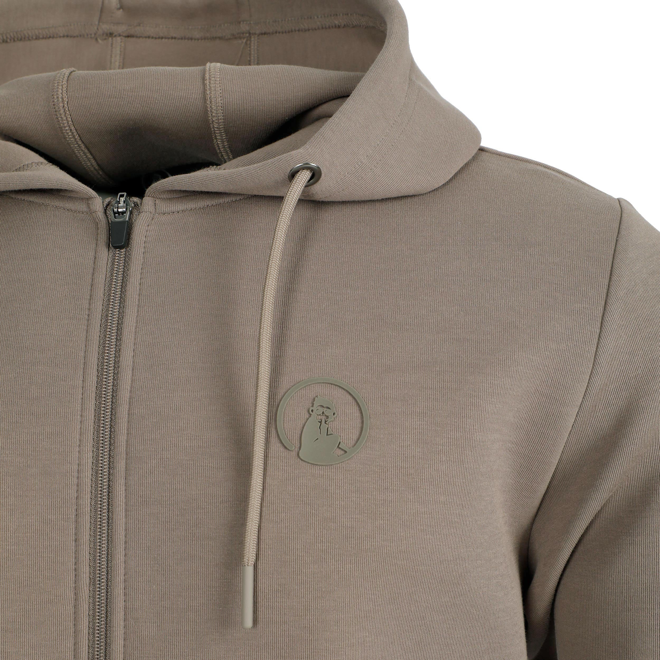 Tonal Core Zip Sweatjacke Herren - grau, braun - Image 3