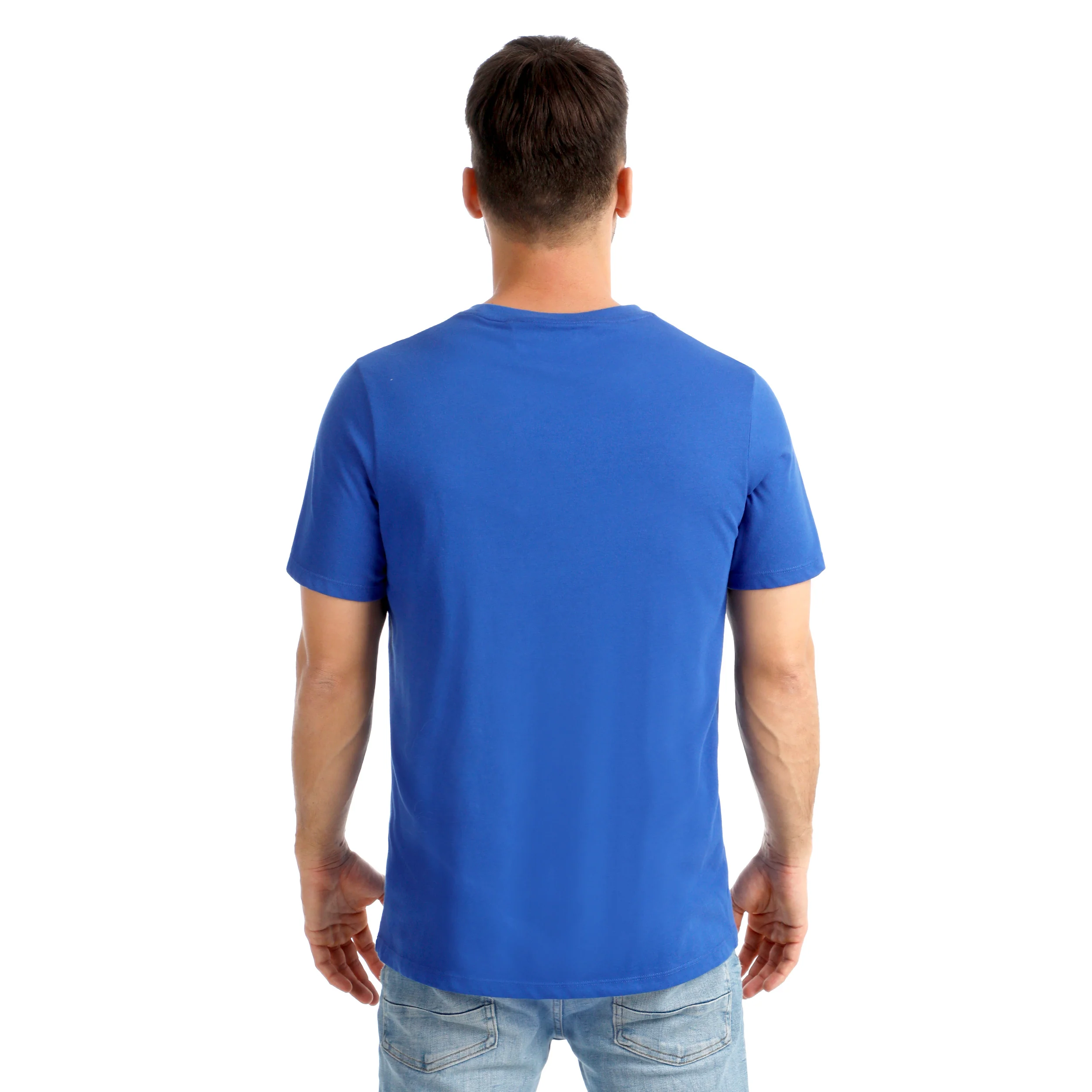 Trainings Small Logo T-Shirt Herren - blau, weiß - Image 6