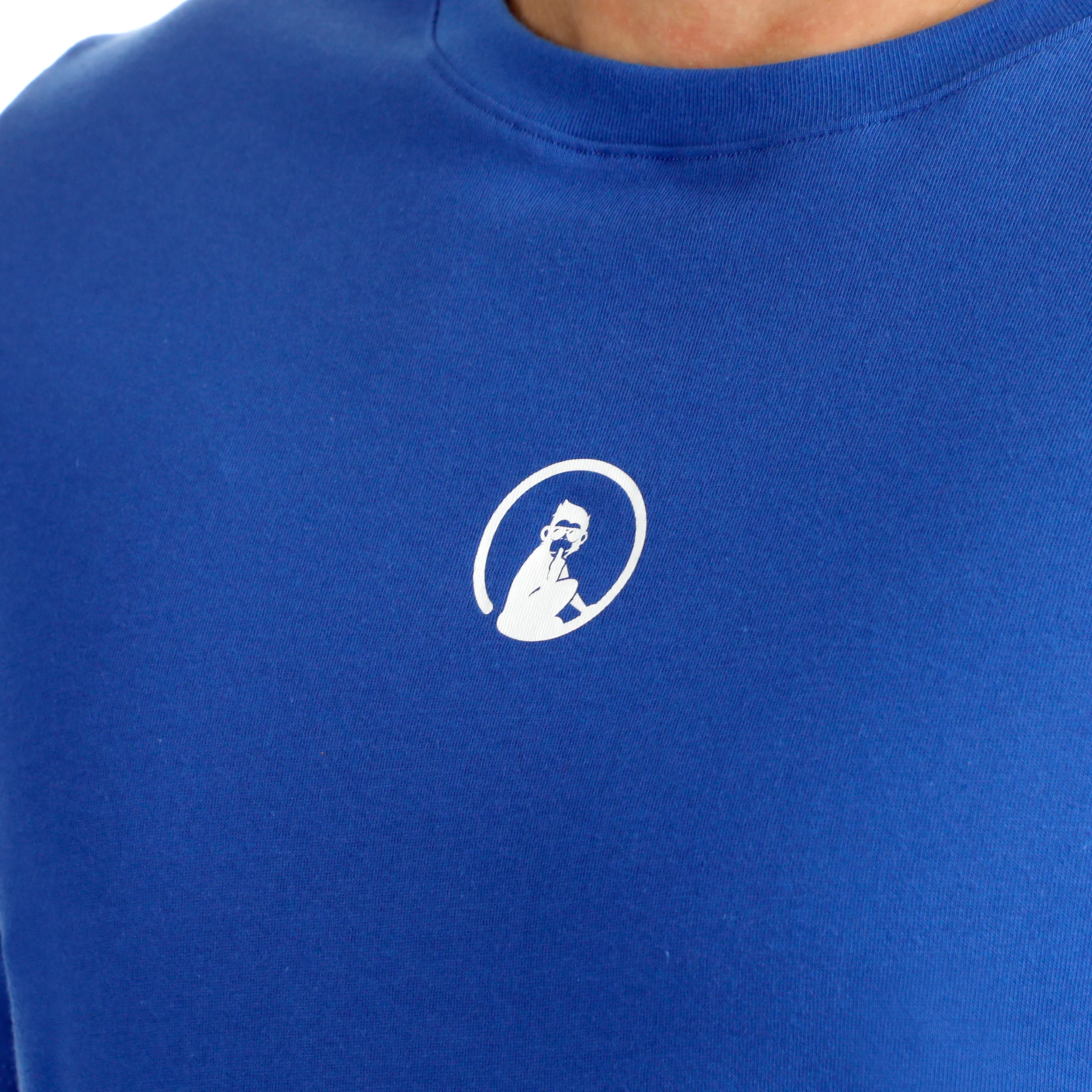 Trainings Small Logo T-Shirt Herren - blau, weiß - Image 7