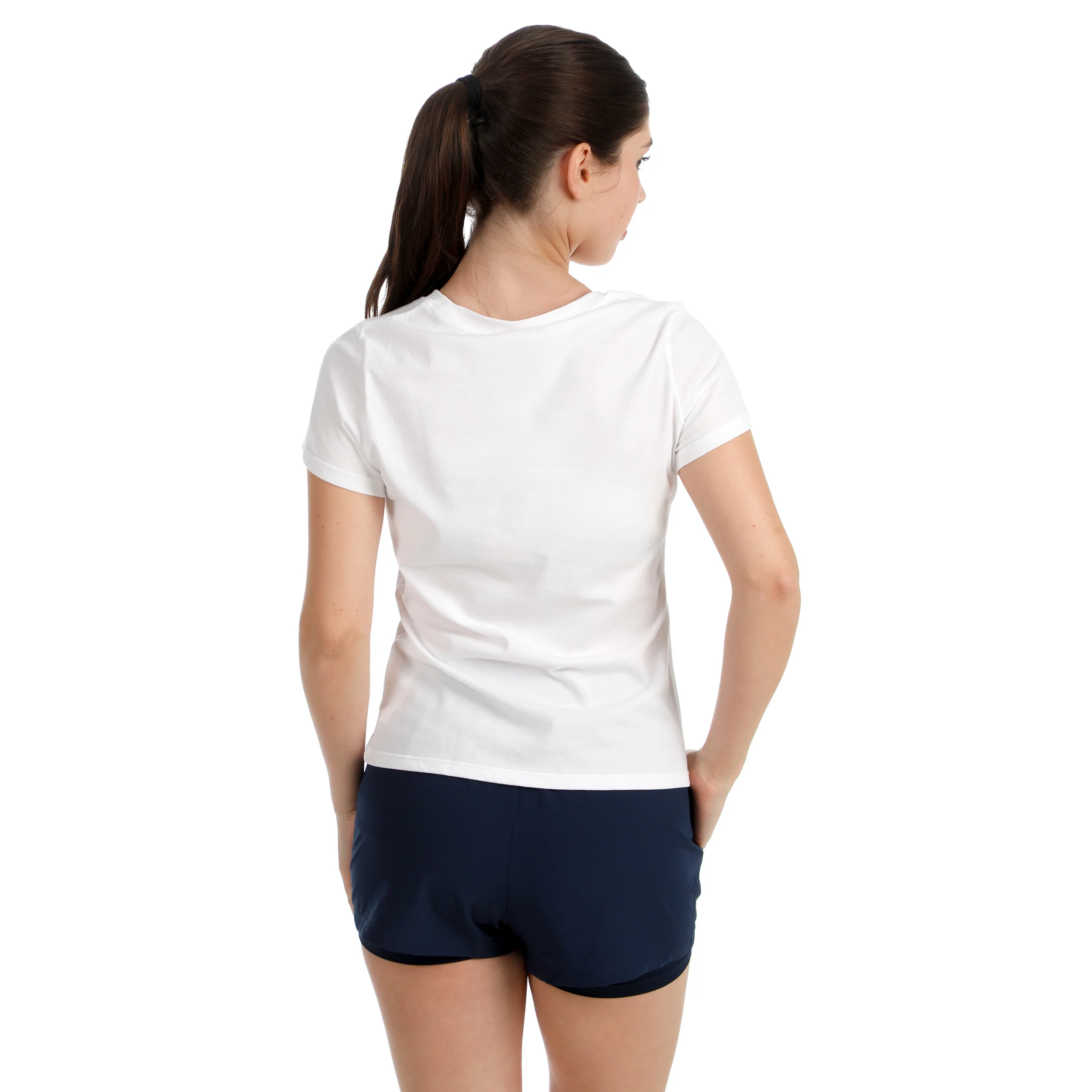 Trainings T-Shirt Damen-weiß - Image 5