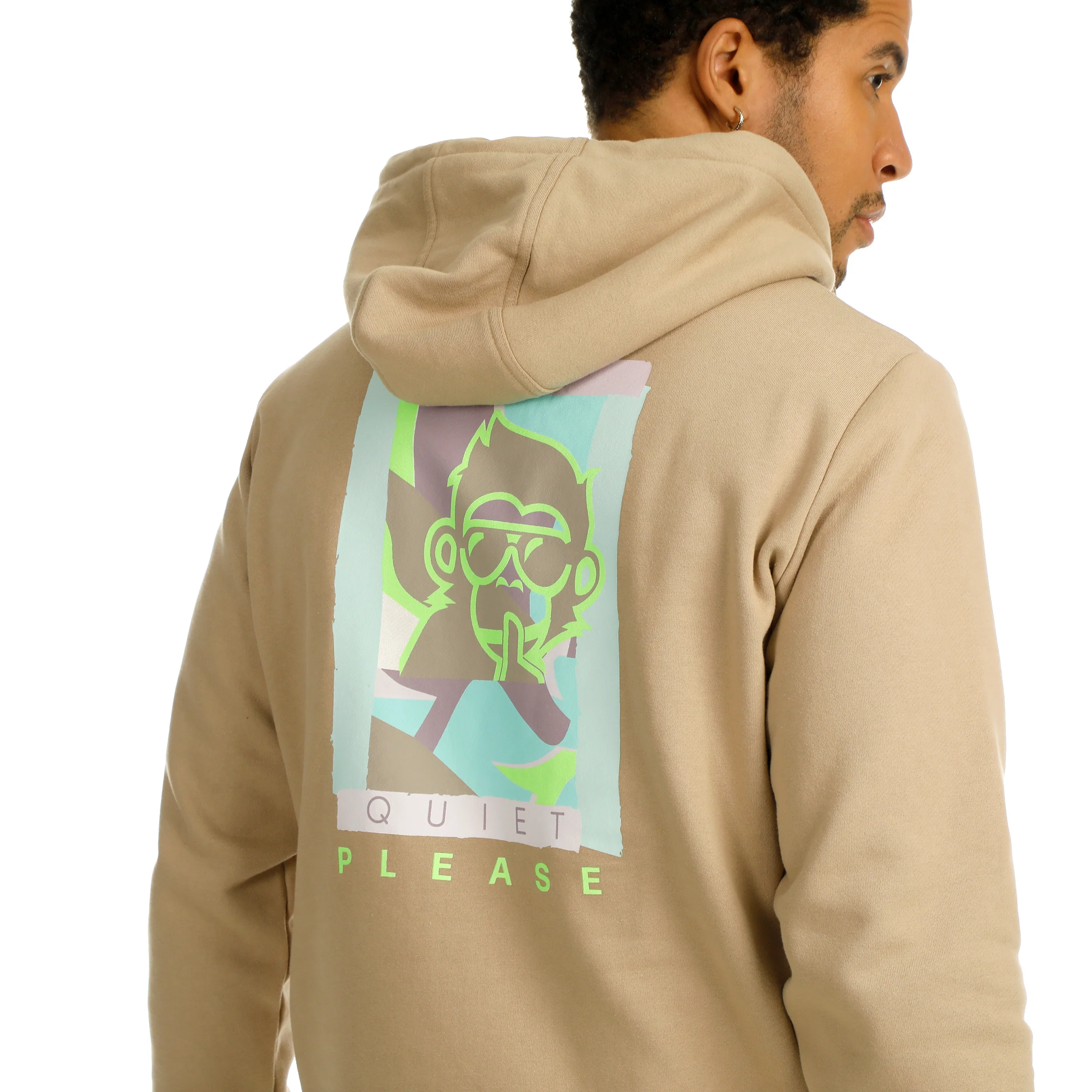 Wild Collage Hoody Herren-Beige,Mehrfarbig - Image 11