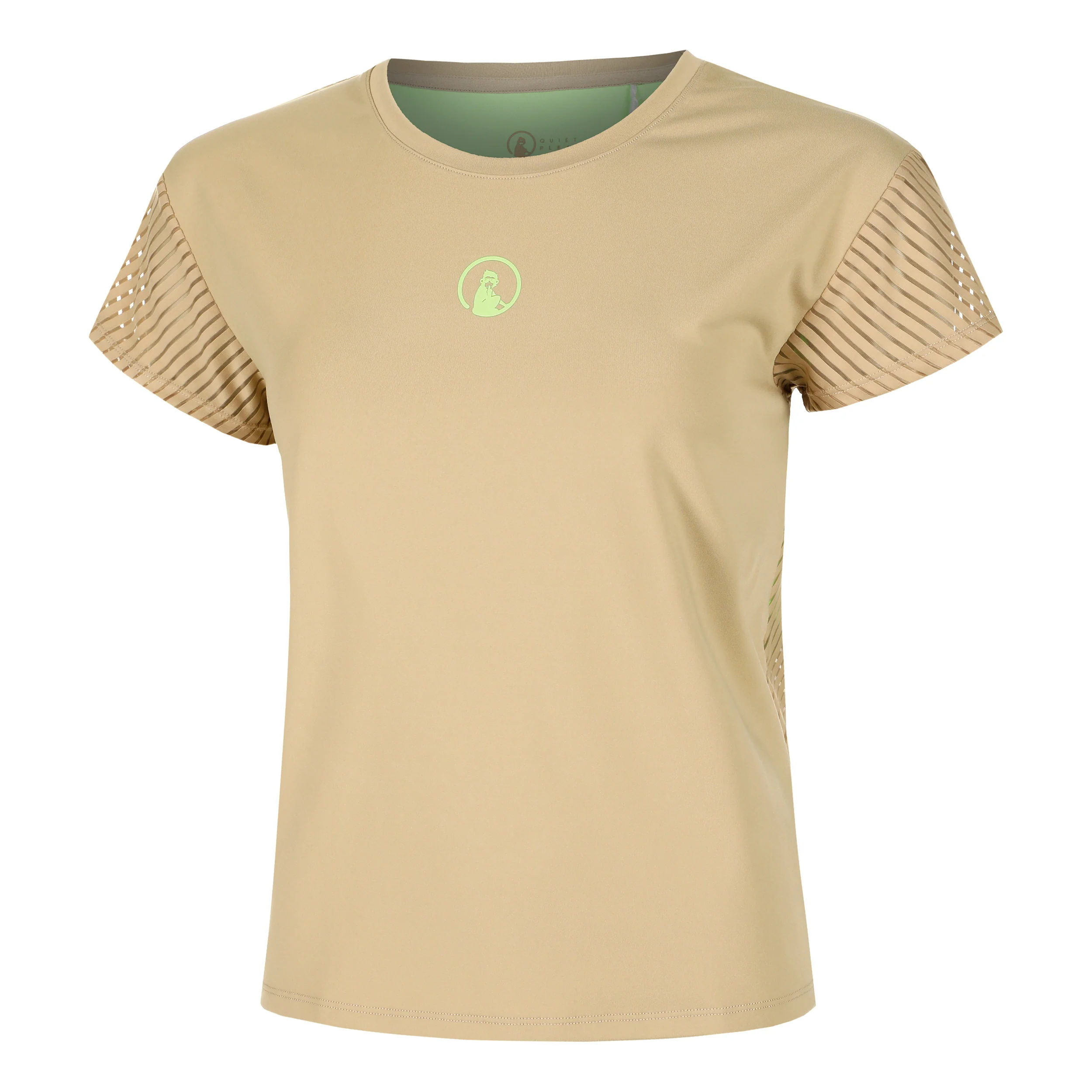Wild Cross T-Shirt Damen-Beige,Neongrün - Image 2