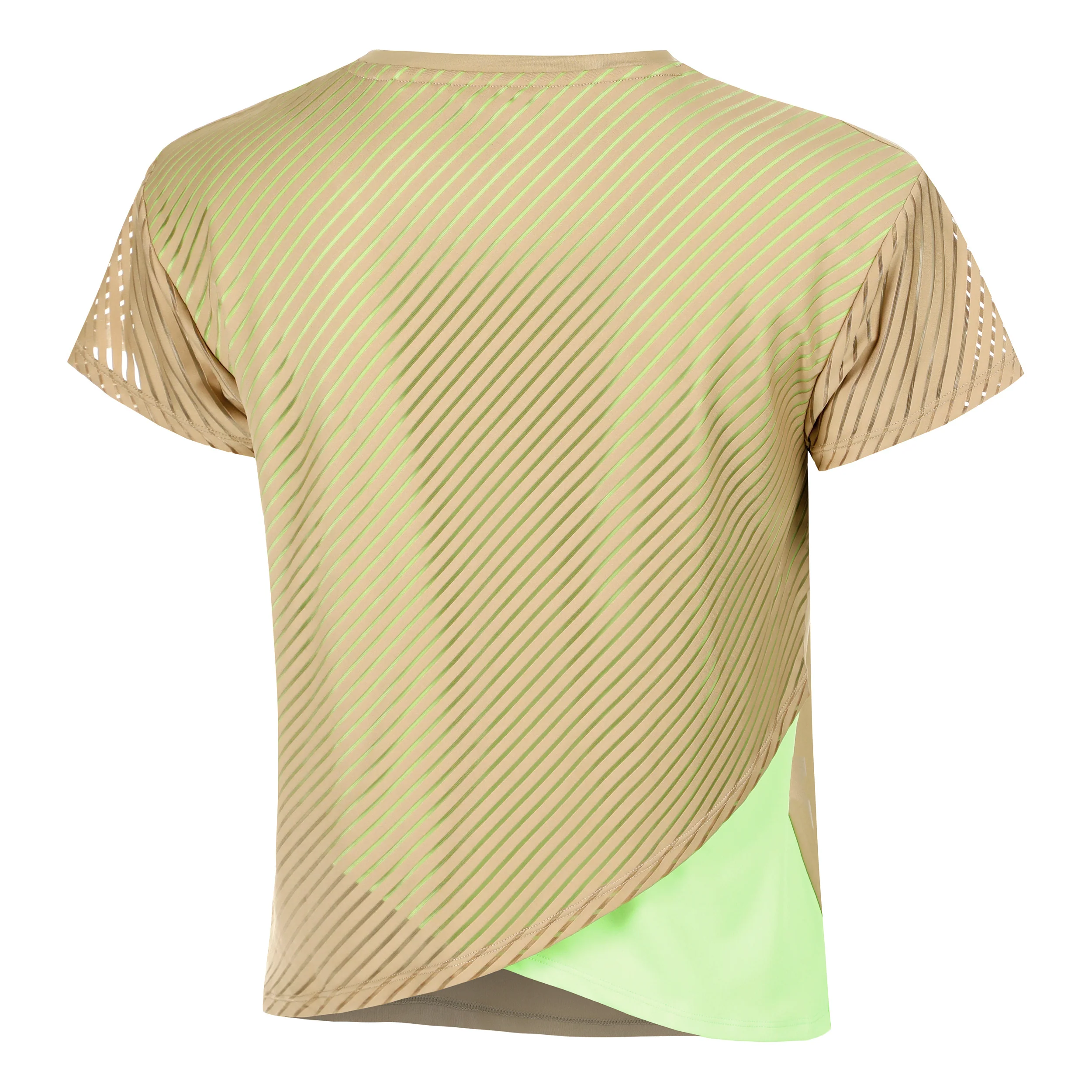 Wild Cross T-Shirt Damen-Beige,Neongrün - Image 3