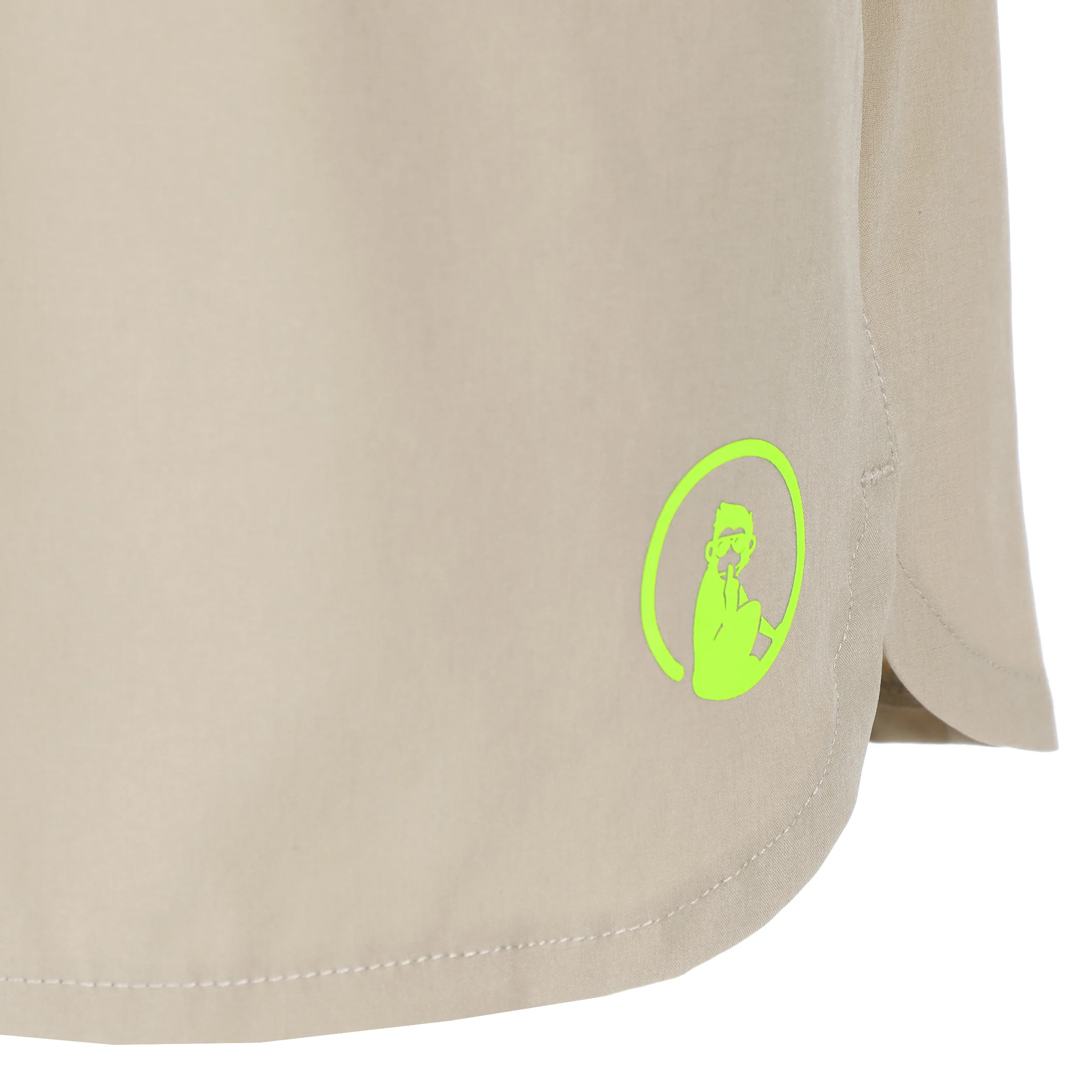 Wild Match 2in1 Shorts Damen-Beige,Neongrün - Image 3