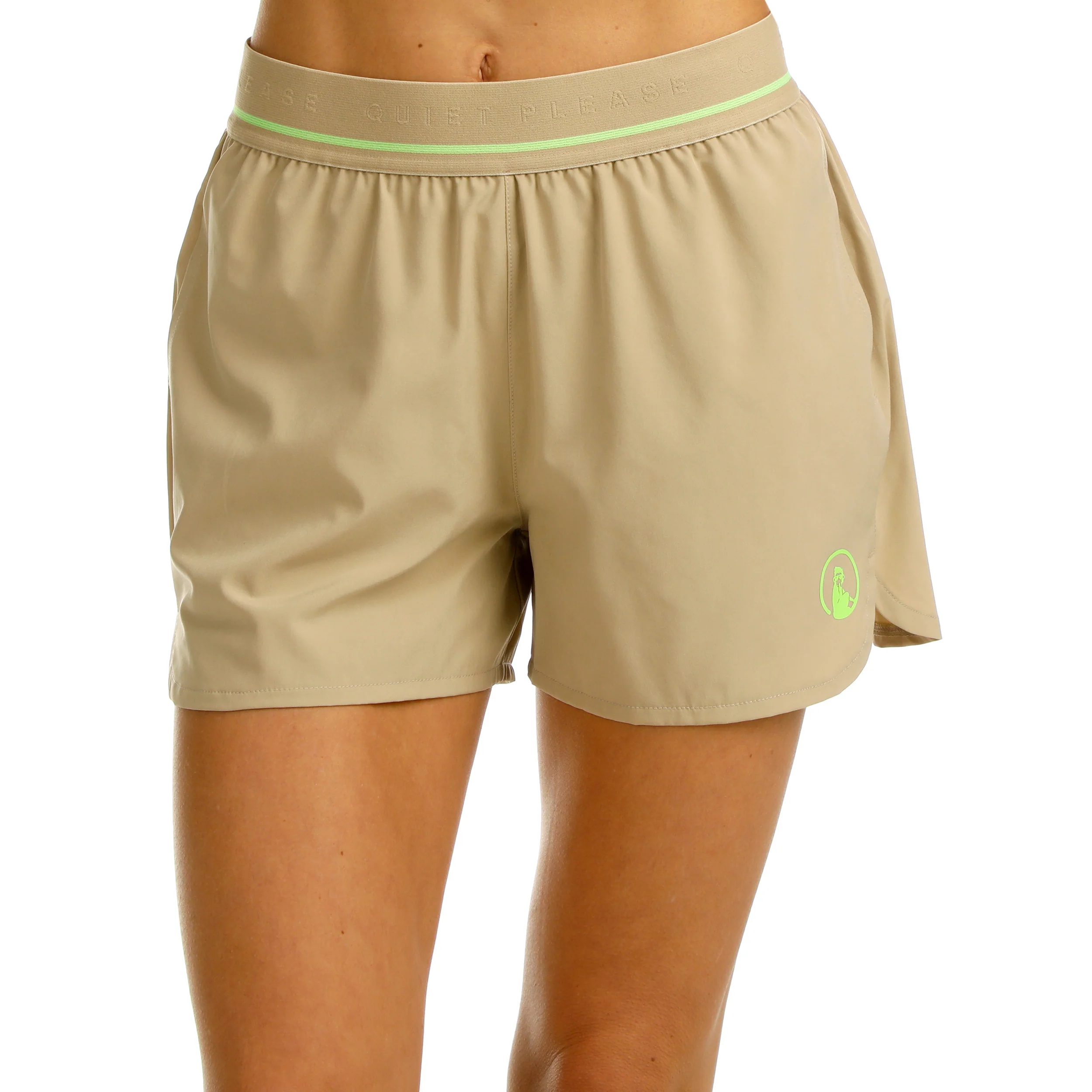 Wild Match 2in1 Shorts Damen-Beige,Neongrün - Image 8