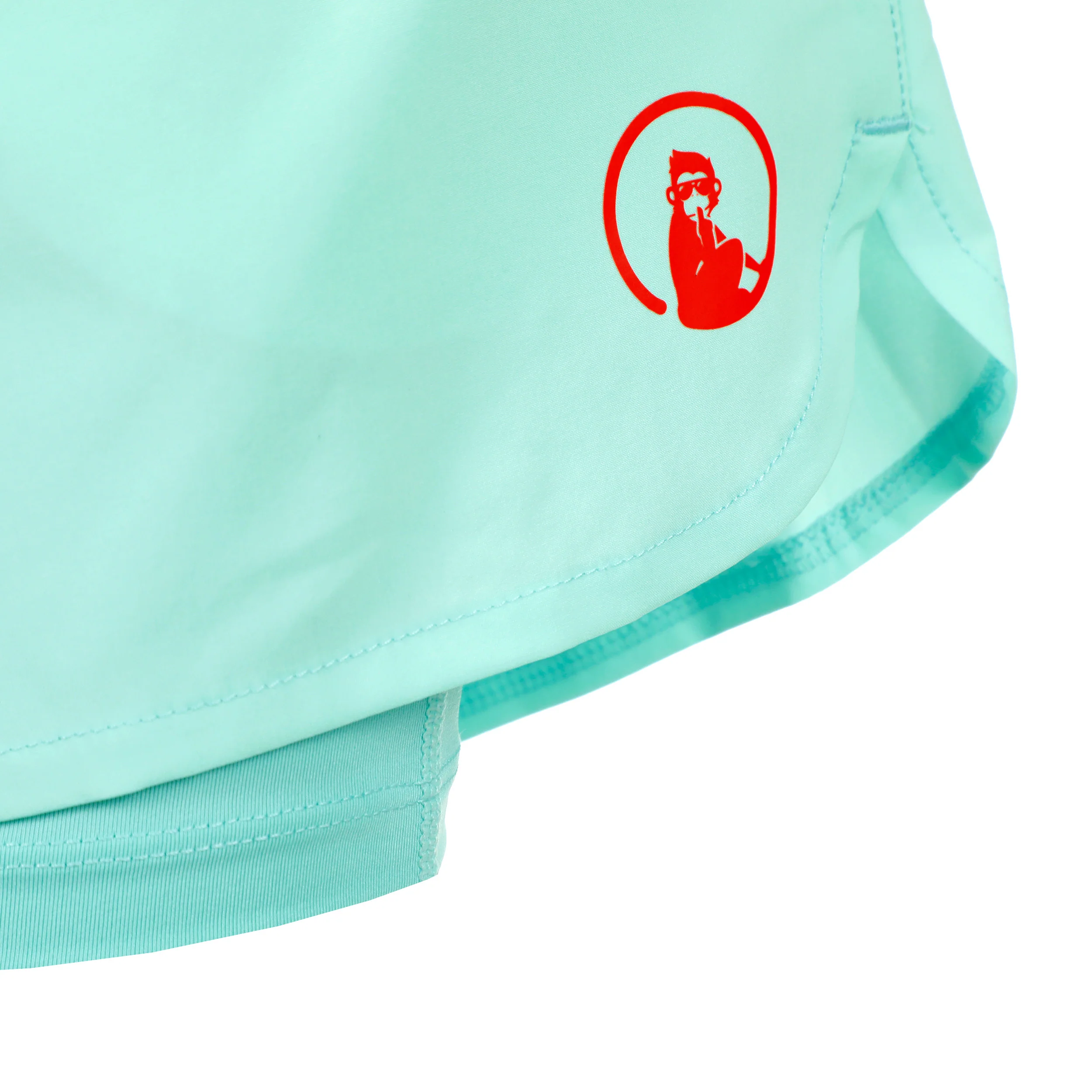 Wild Match 2in1 Shorts Damen-Türkis,Rot - Image 4