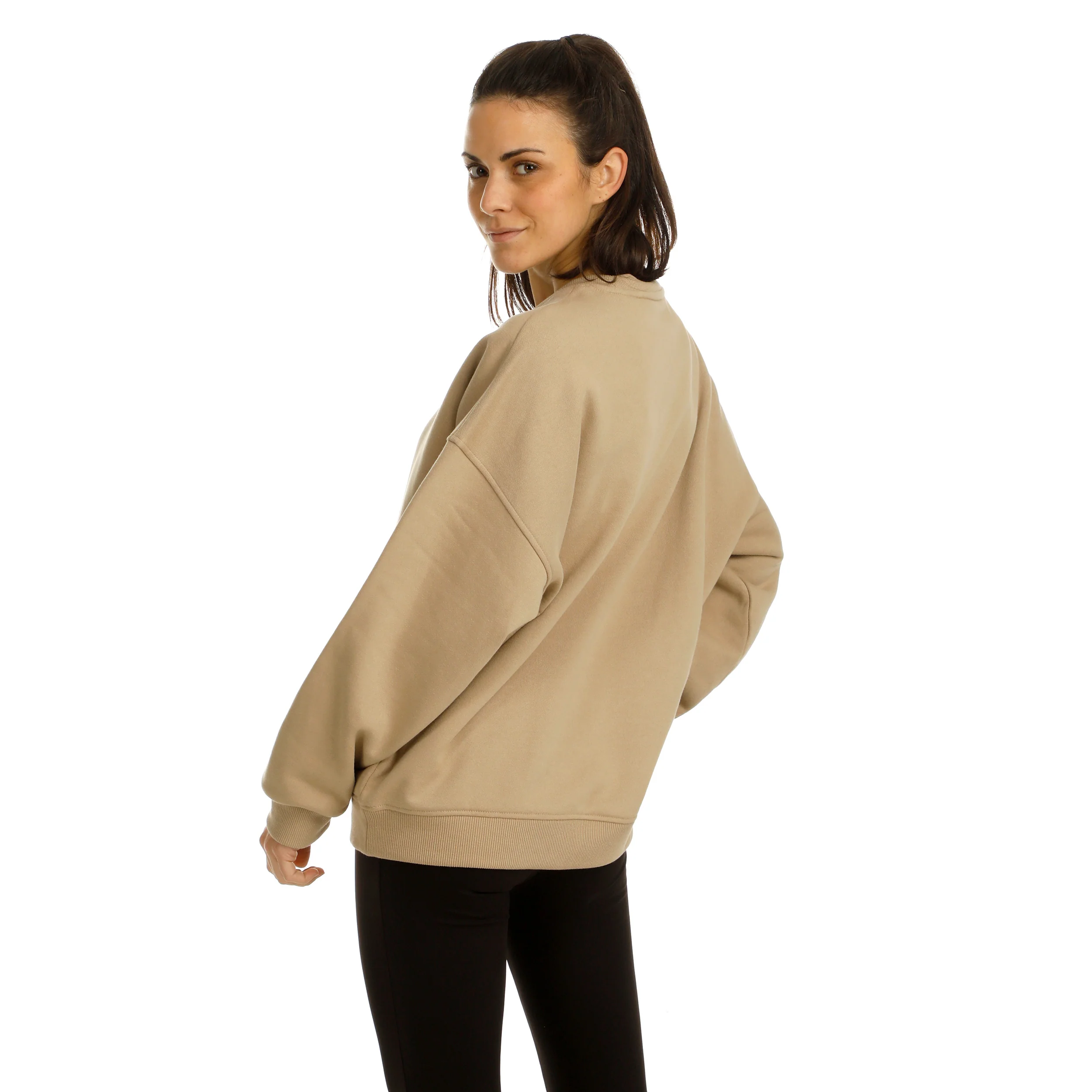 Wild Oversize Sweatshirt Damen-Beige - Image 5