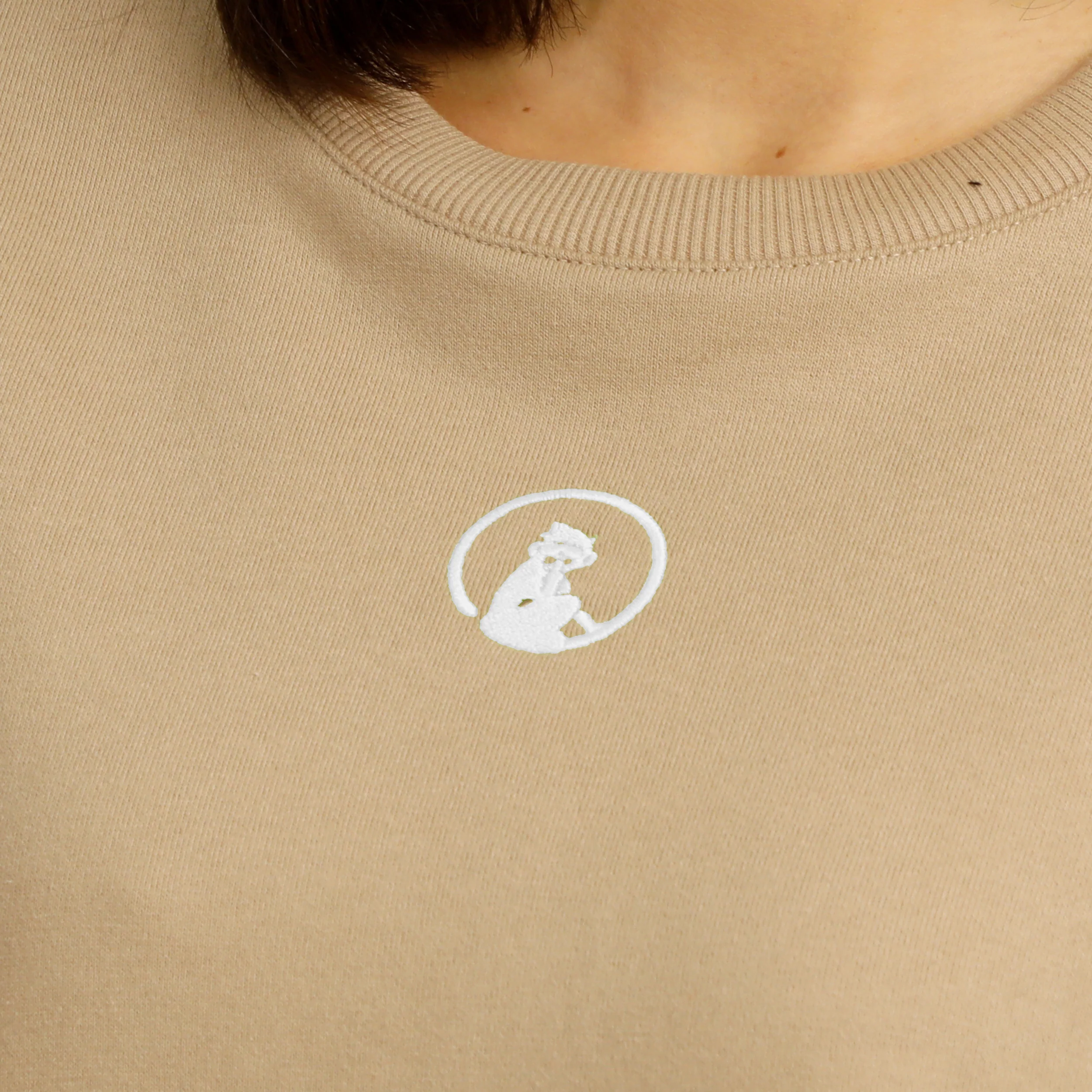 Wild Oversize Sweatshirt Damen-Beige - Image 6