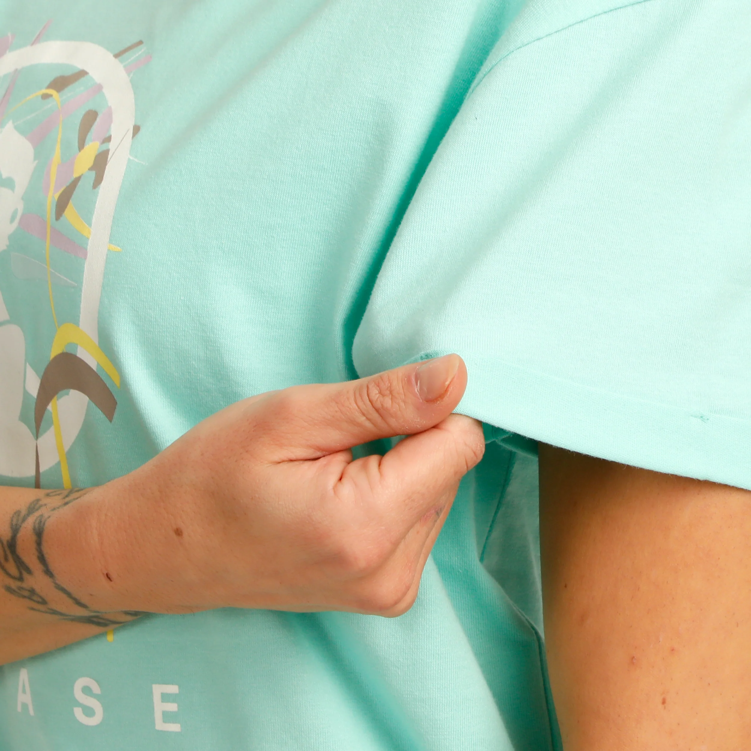 Wild Sketchy T-Shirt Damen-Türkis,Mehrfarbig - Image 7