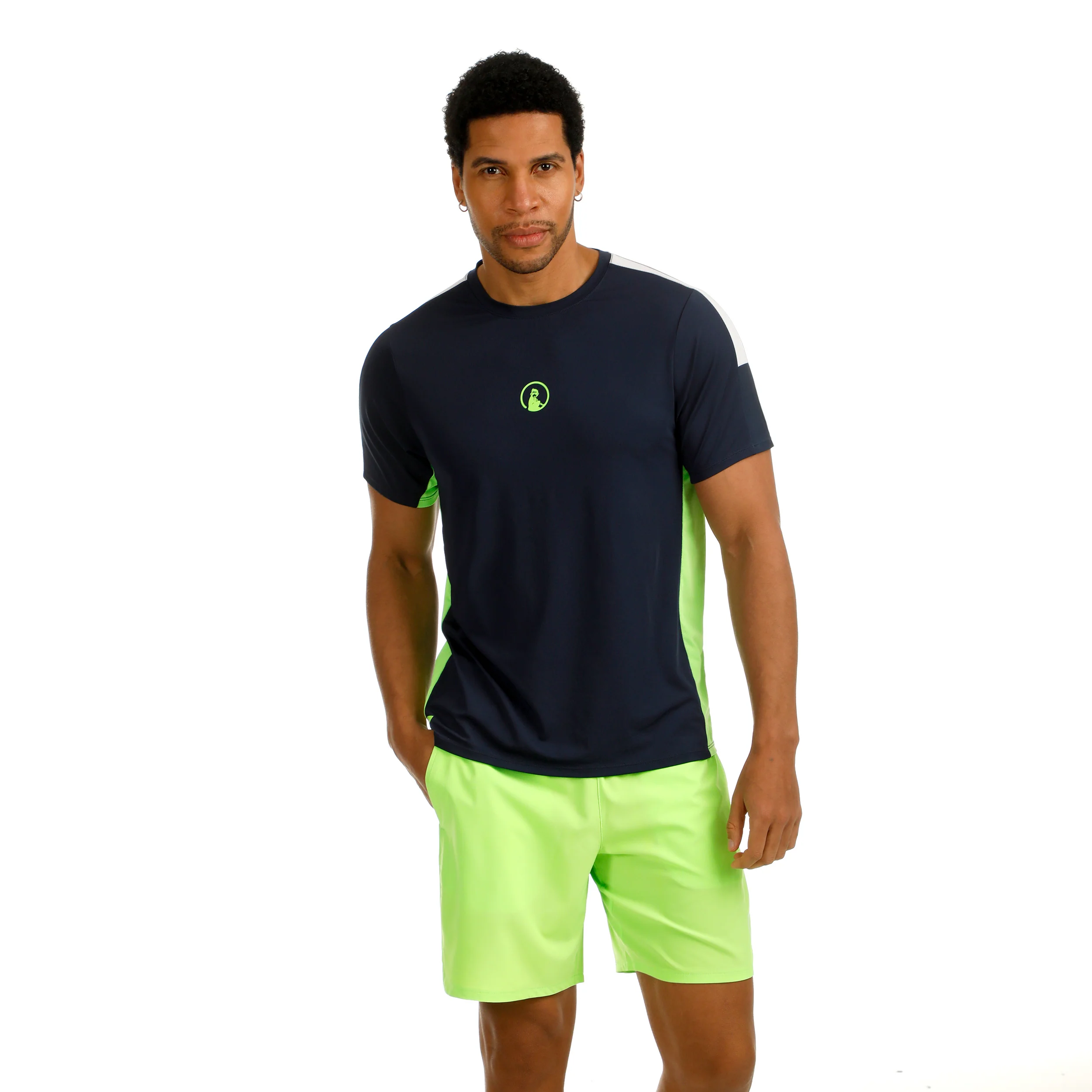 Wild Slam Shorts Herren-Neongrün,Weiß - Image 5