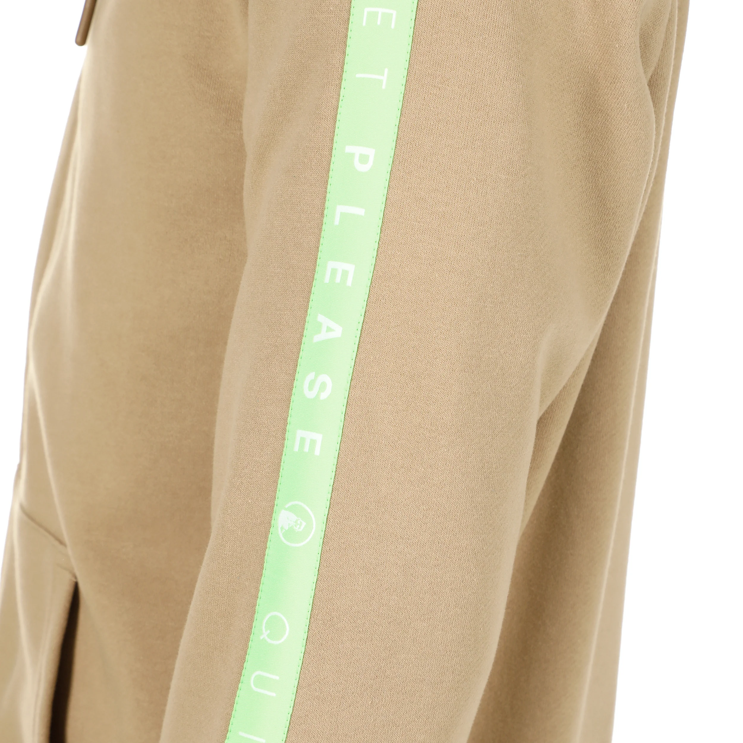 Wild Taped Zip Sweatjacke Herren-Beige,Neongrün - Image 5