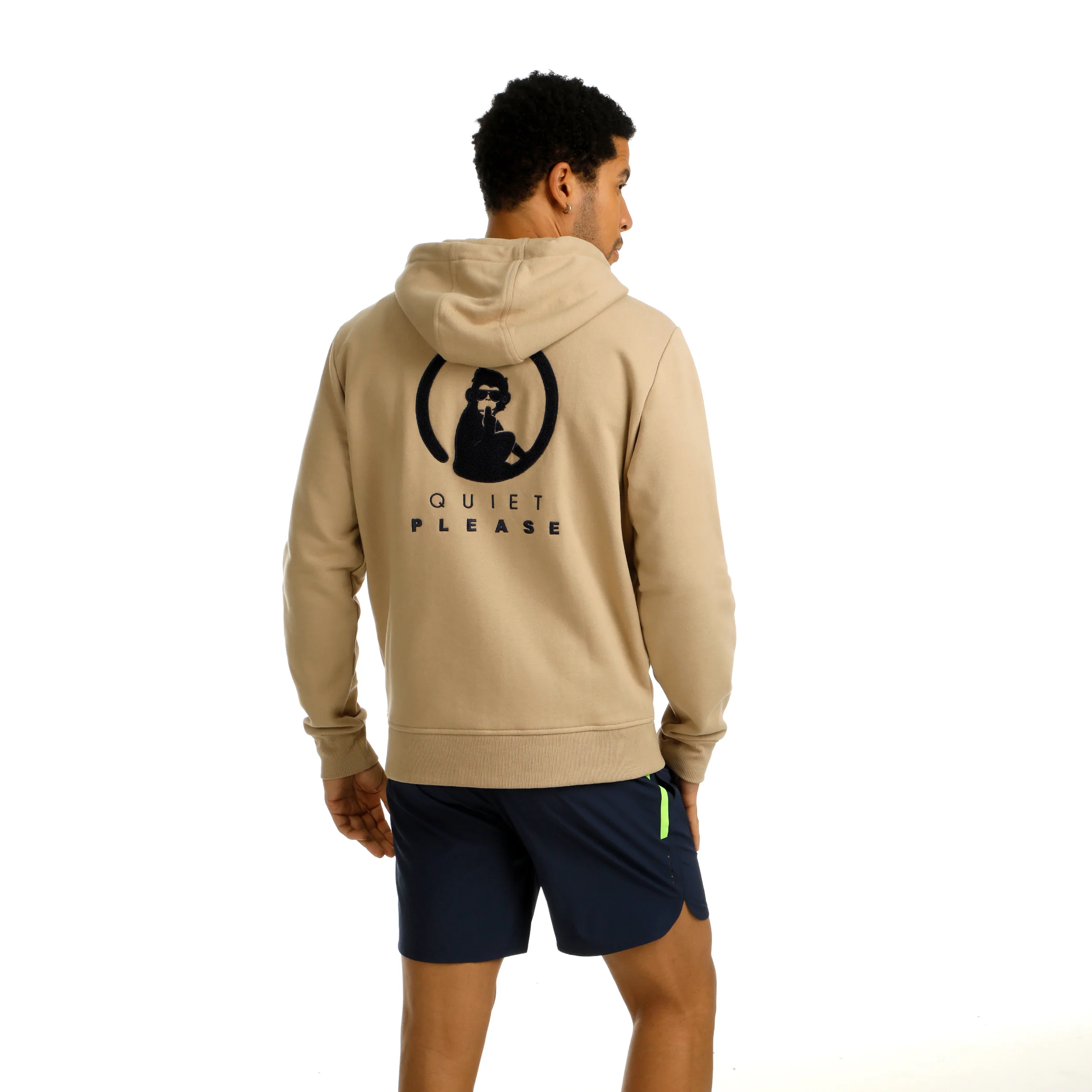 Wild Tonal Zip Sweatjacke Herren-Beige - Image 8