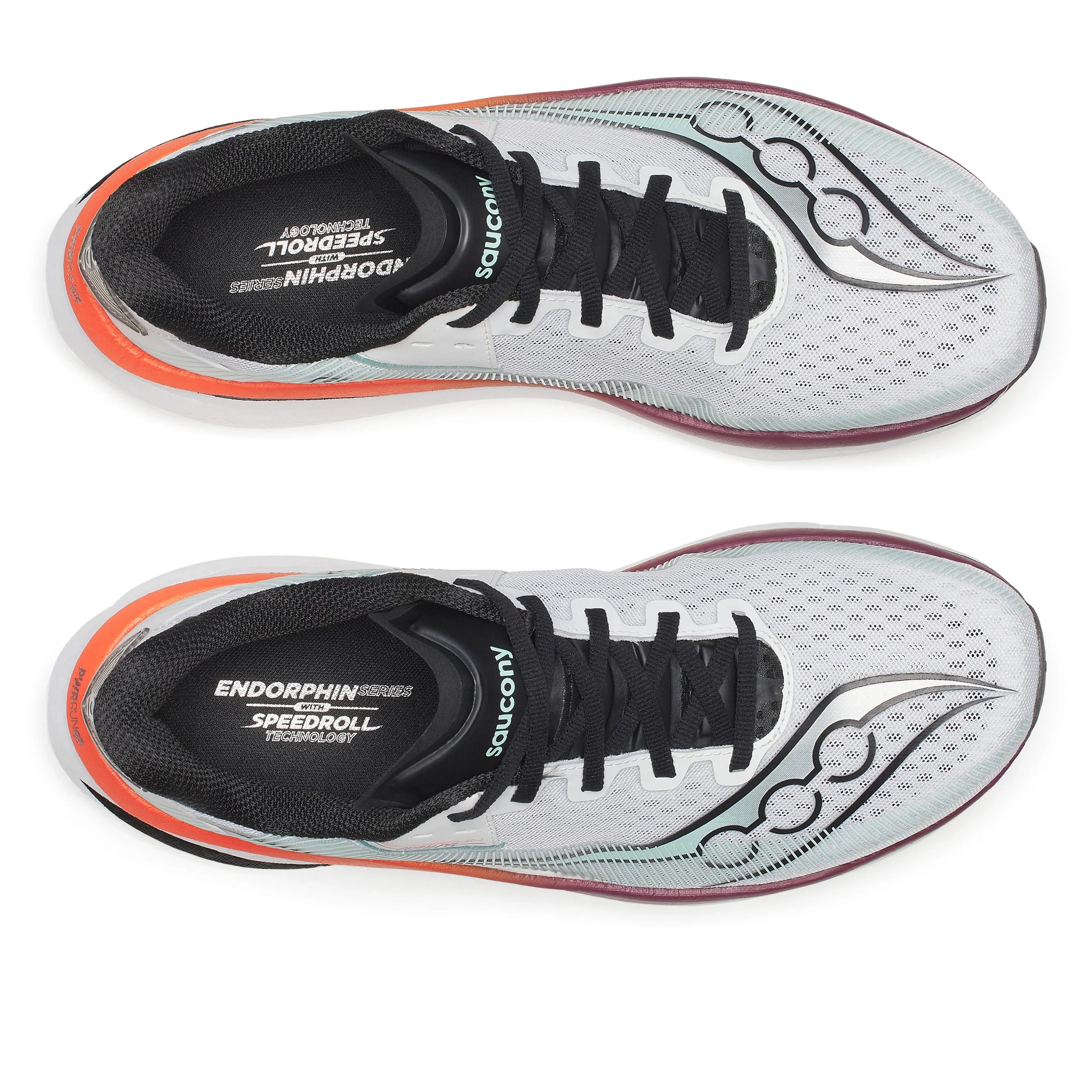 Endorphin Azura Neutralschuh Herren-weiß, koralle - Image 3