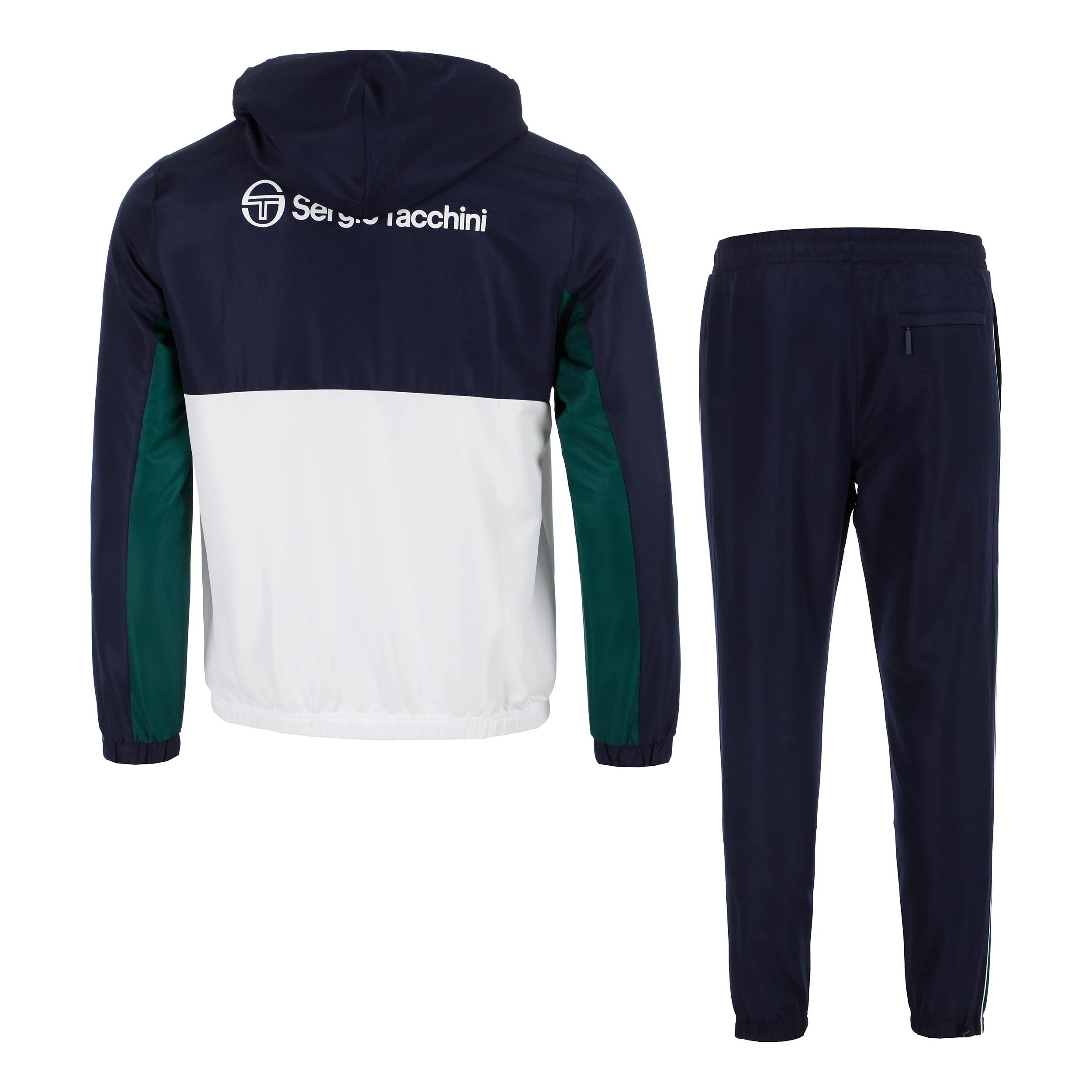 Quarzo Trainingsanzug Herren - dunkelblau, weiß - Image 2