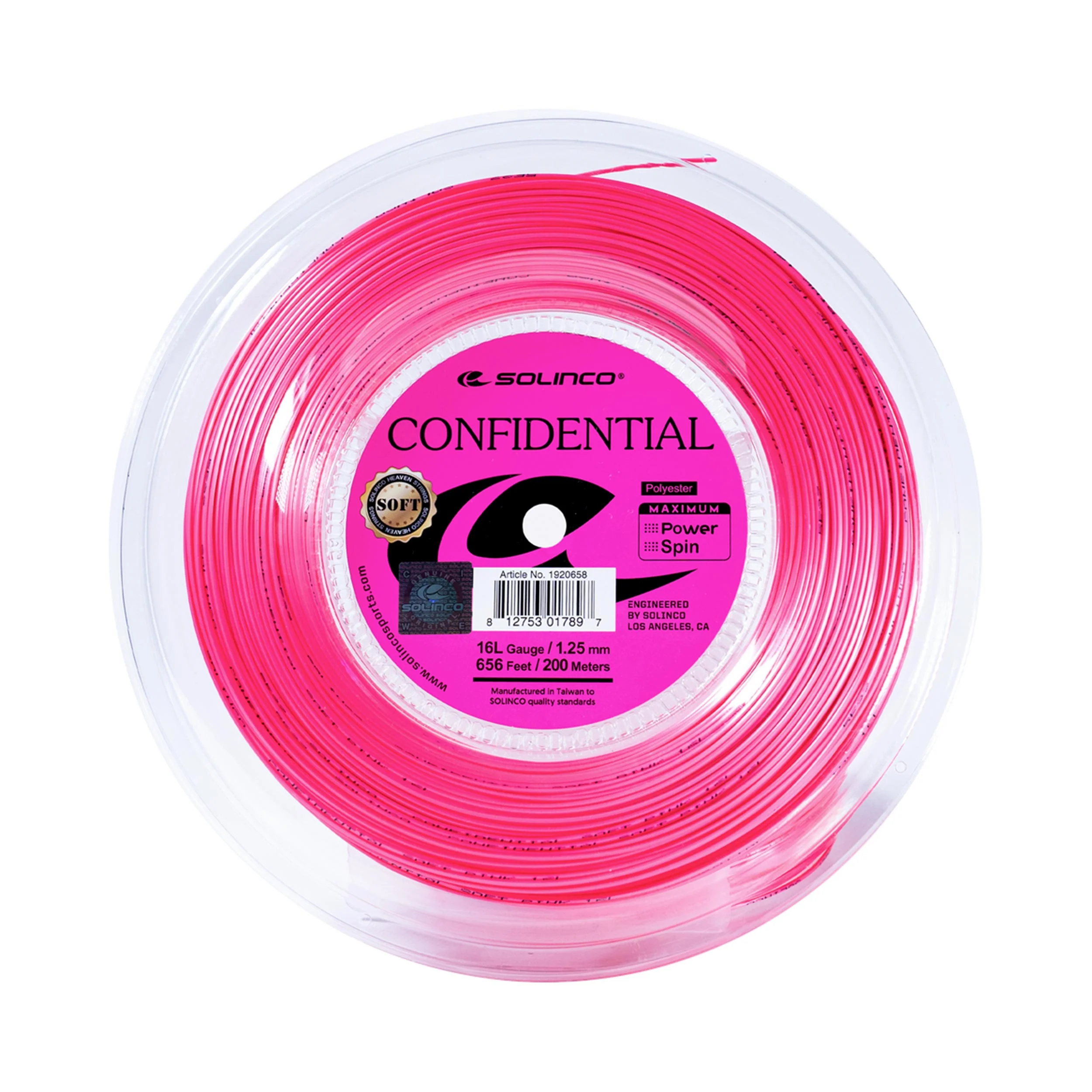 Confidential Soft Saitenrolle 200m - pink