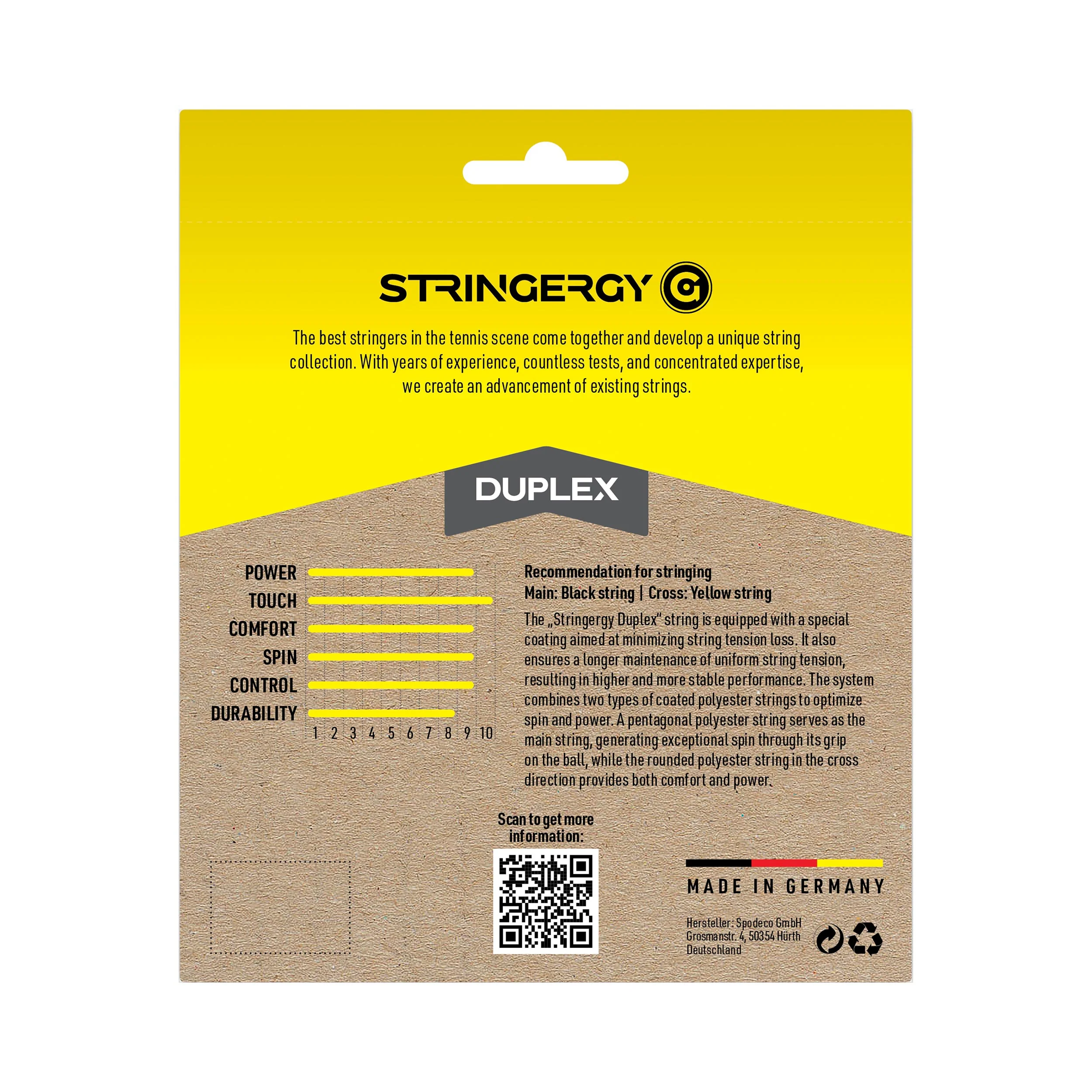 Duplex Saitenset 2x 6m-Schwarz,Gelb - Image 2
