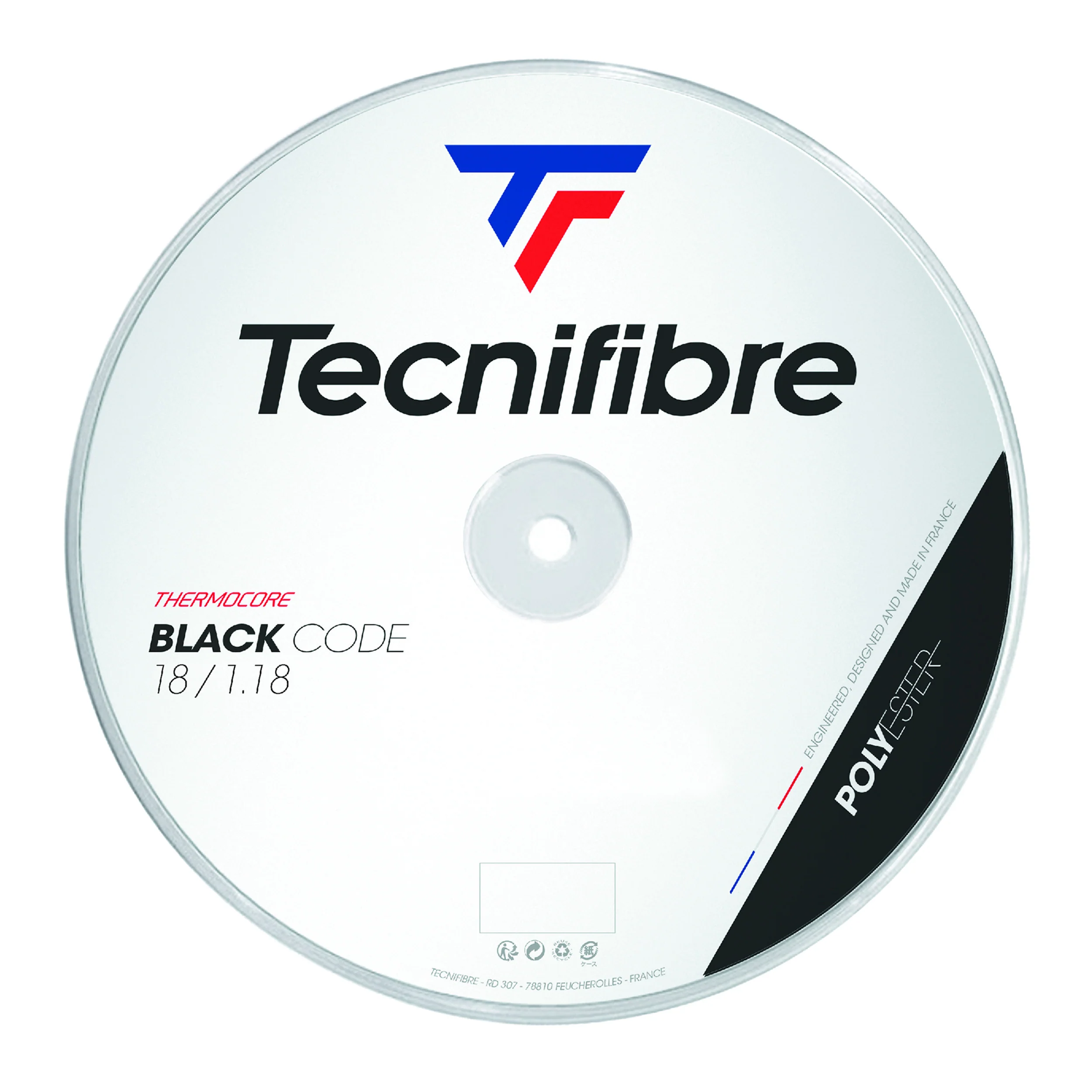 Black Code 200m Saitenrolle-Schwarz