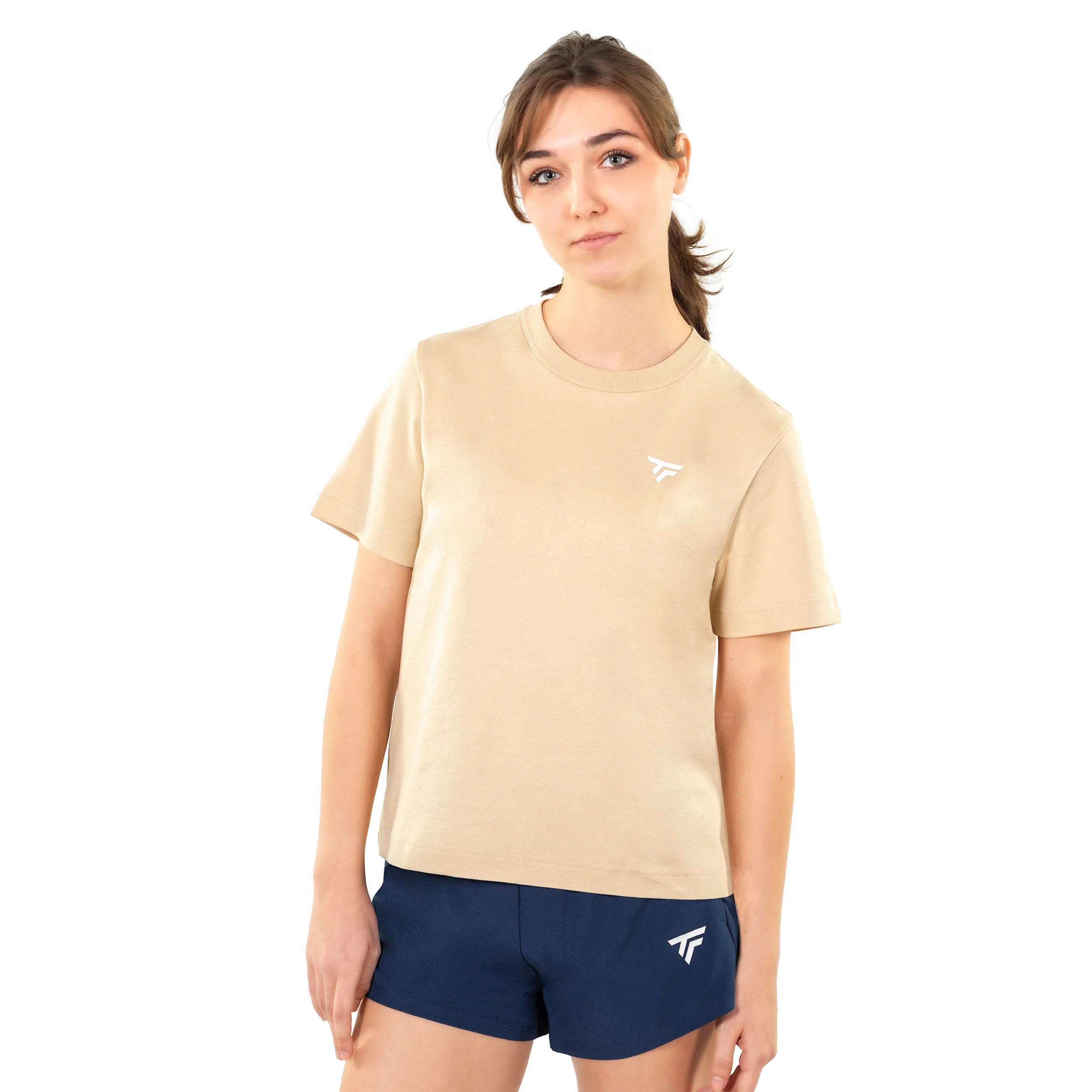 Graphic T-Shirt Damen-sand - Image 3