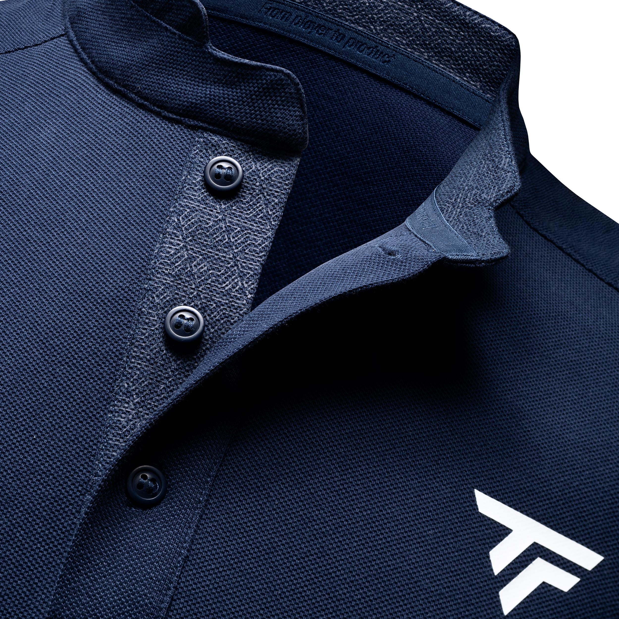 Pique Polo Herren-Dunkelblau - Image 3