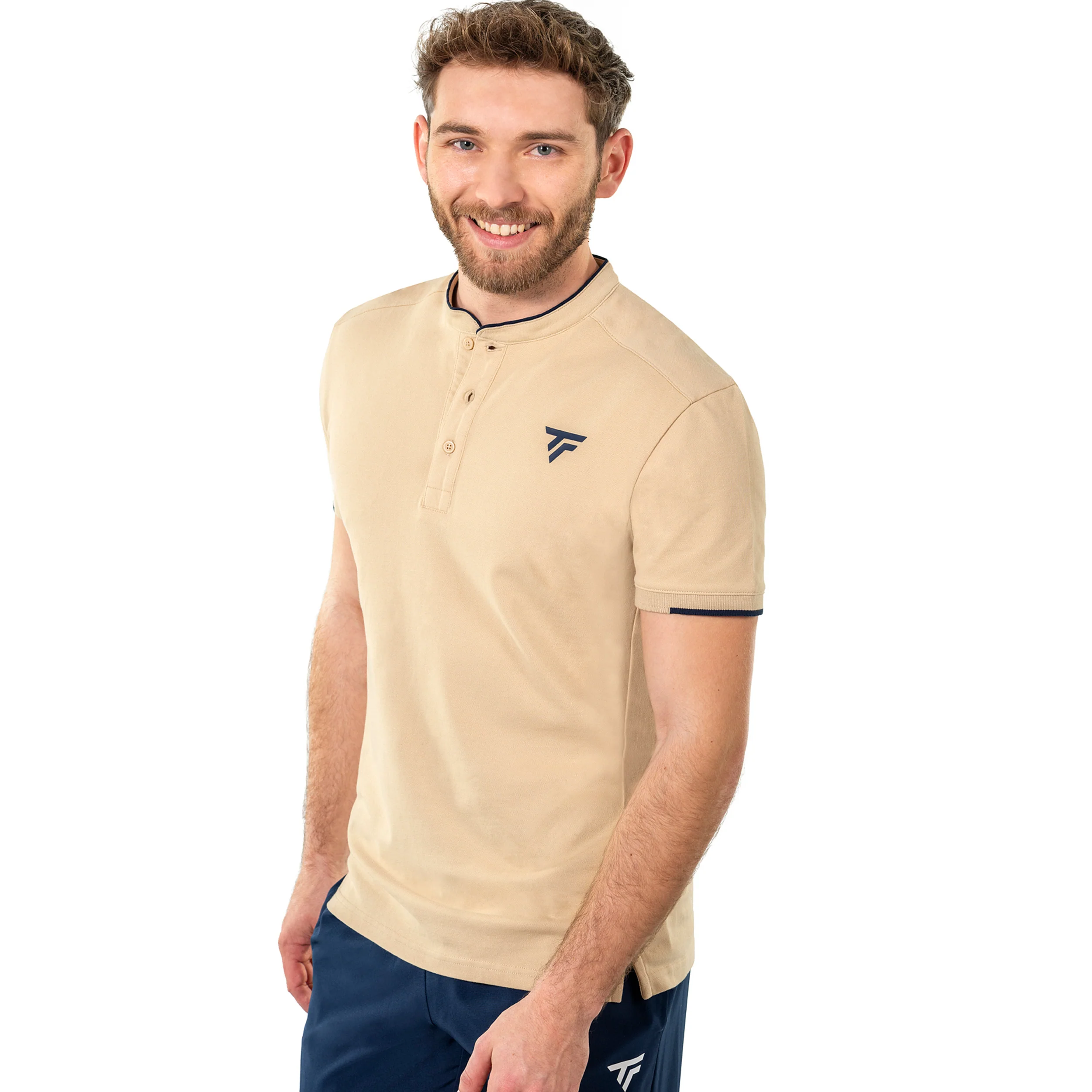 Pique Polo Herren-sand - Image 3