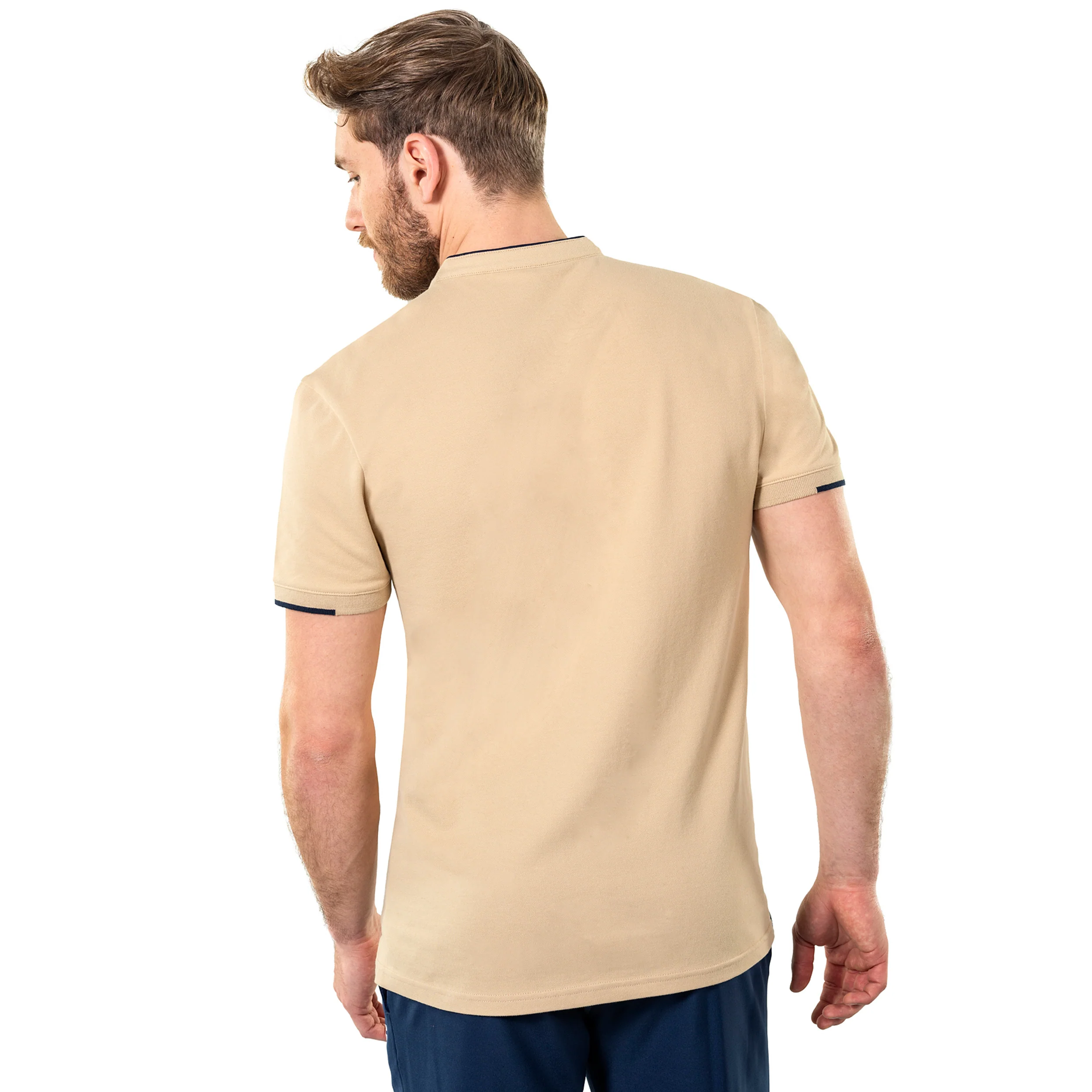 Pique Polo Herren-sand - Image 4