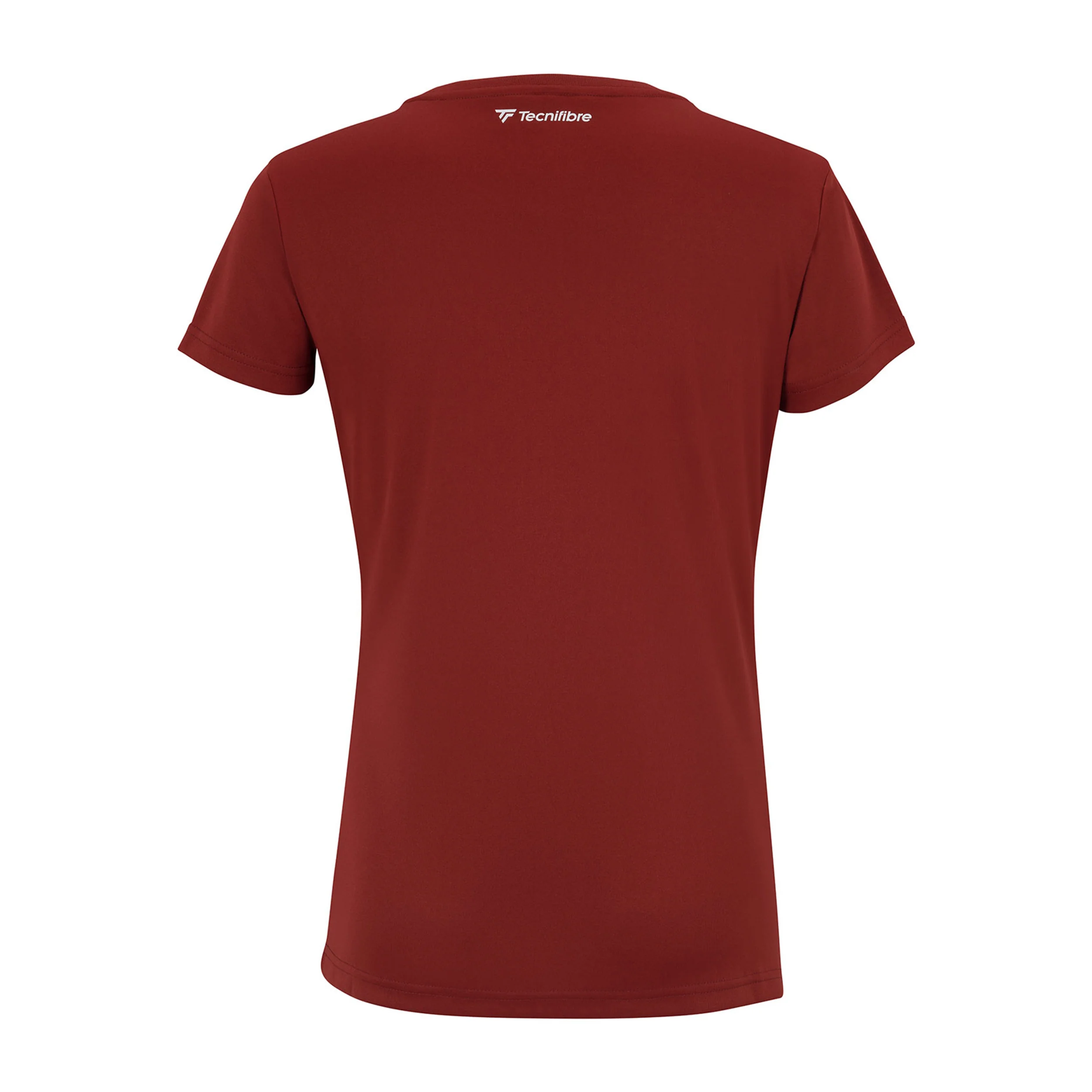 Team Tech T-Shirt Damen-Dunkelrot - Image 2