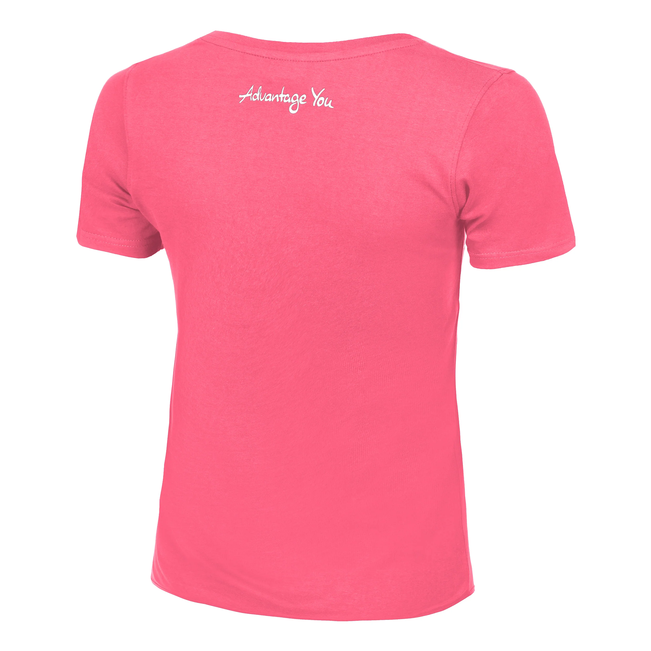 Basic Cotton T-Shirt Damen-Pink,Weiß - Image 2