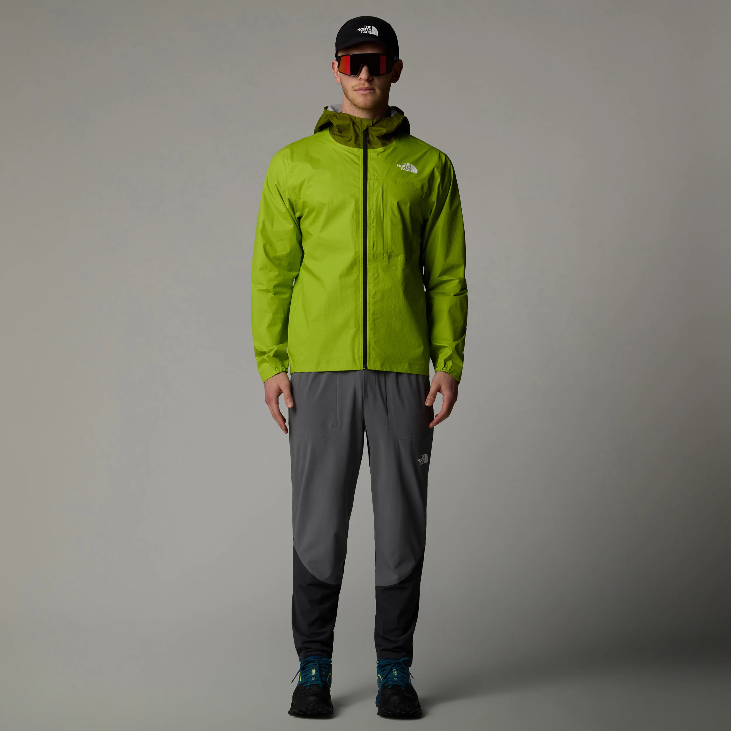 Higher Run Rain Laufjacke Herren-Grün - Image 6