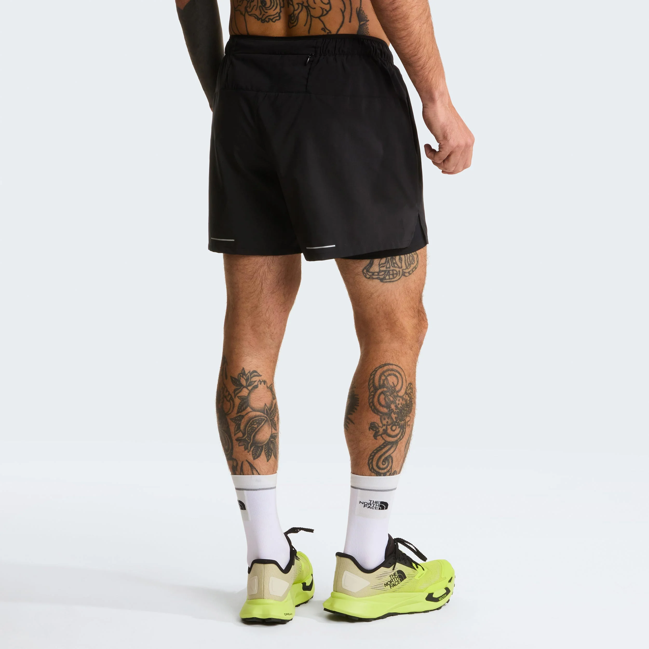 Lightbright 2in1 5in Laufshorts Herren - schwarz - Image 4